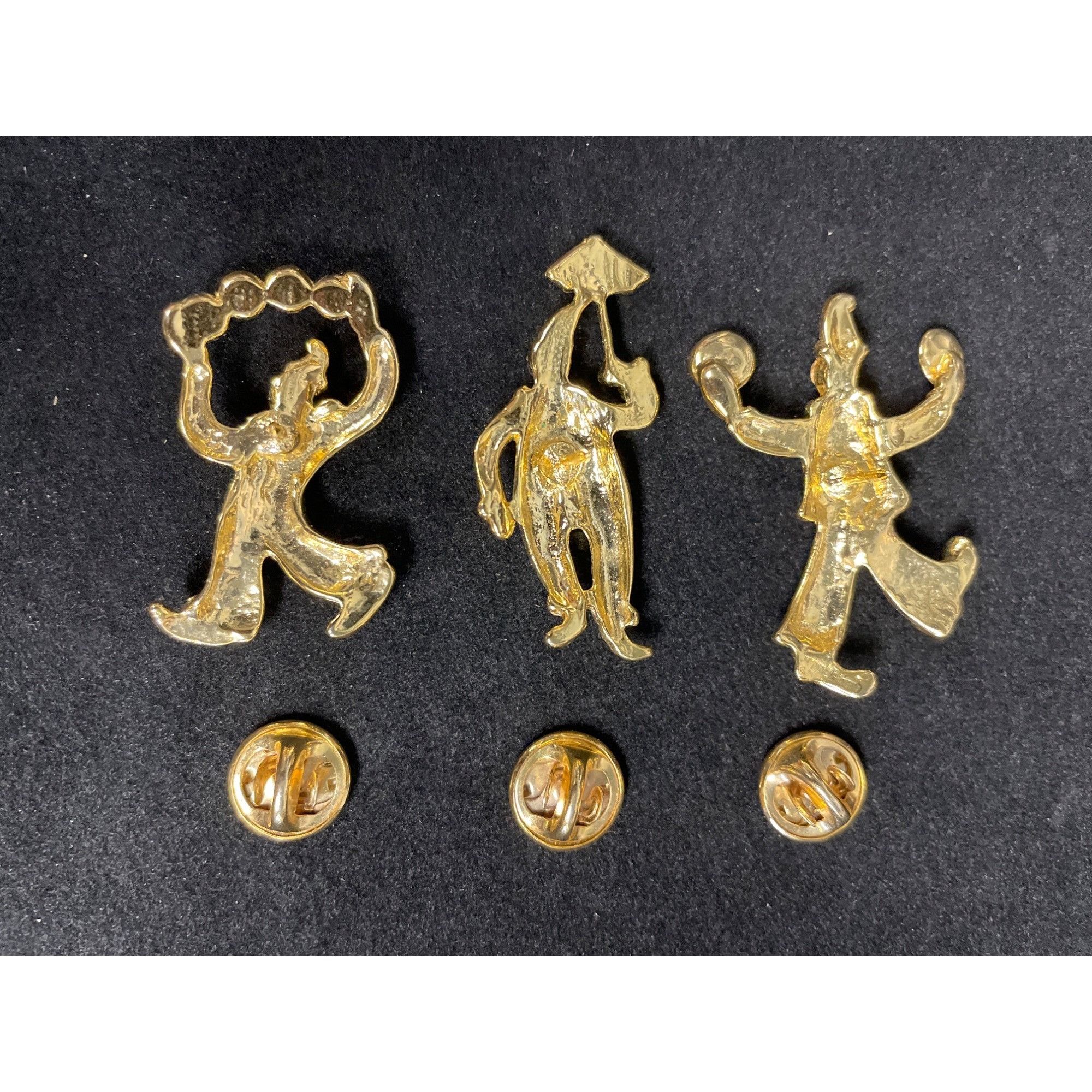 Other Vintage 1980's Women's Gold Clown Pins / Brooch Rhinestones Size ONE SIZE - 5 Thumbnail