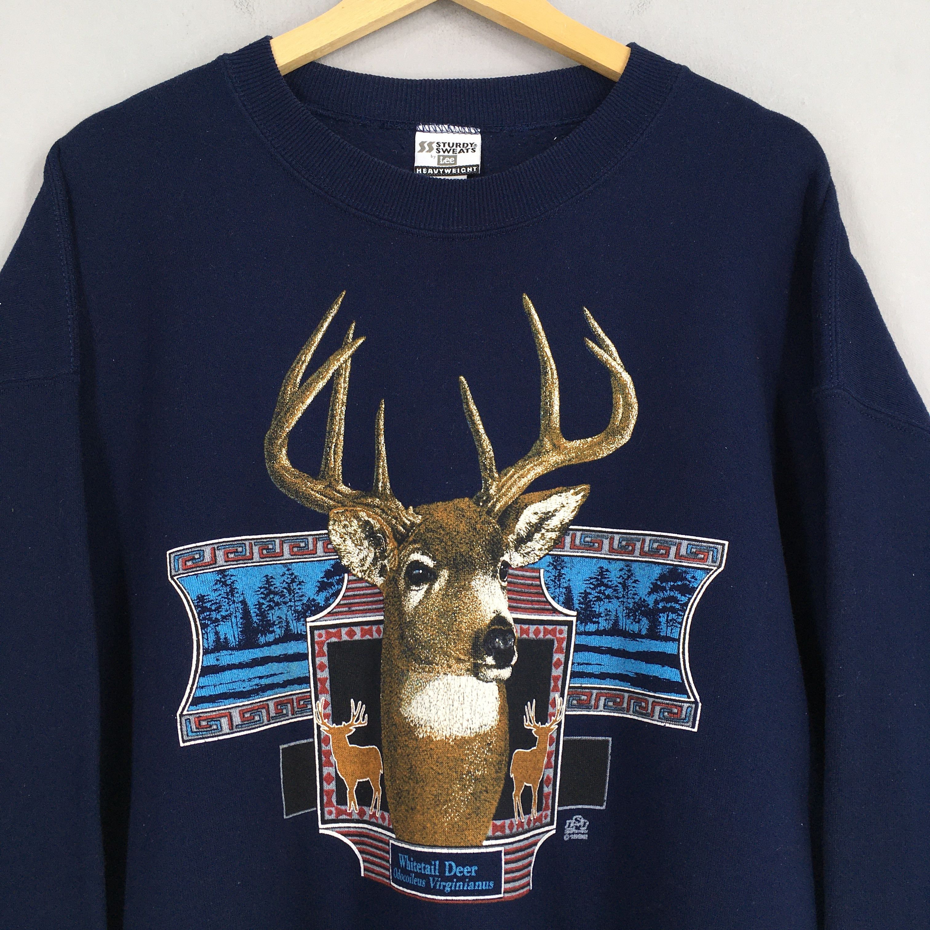 Other Vintage Whitetail Deer Animal Sweatshirt XLarge Size US XL / EU 56 / 4 - 4 Thumbnail