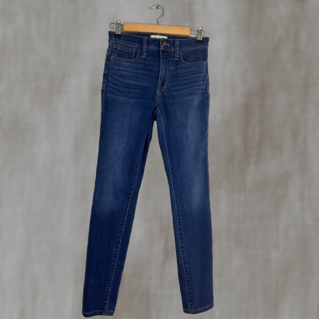 Madewell Madewell Jeans Orson Dark Wash Roadtripper Skinny High Rise 26 Women 26x28 Blue Denim Pants Size 26" / US 2 / IT 38 - 1 Thumbnail