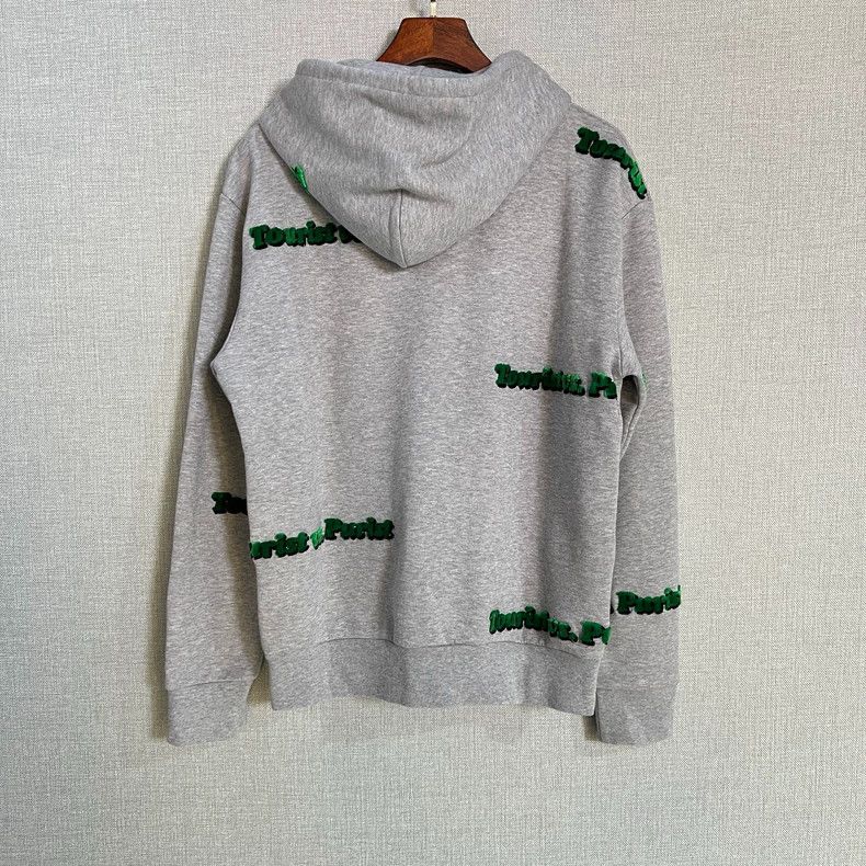 Louis Vuitton Louis Vuitton Grey Flocked Barrage tourist Letter Hoodie 25 Size US S / EU 44-46 / 1 - 2 Thumbnail