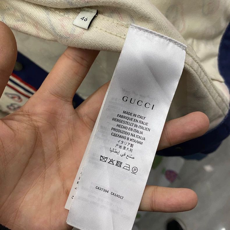 Gucci Twill full-print denim jacket 2502-Nextarrow