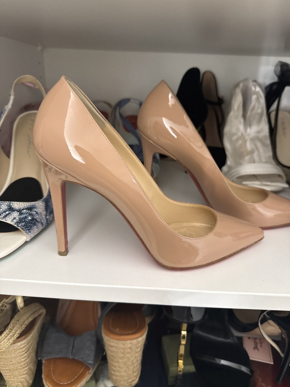 Christian Louboutin Christian Louboutin Pigalle High Heels Pumps Biege Size US 10 / IT 40 - 4 Thumbnail