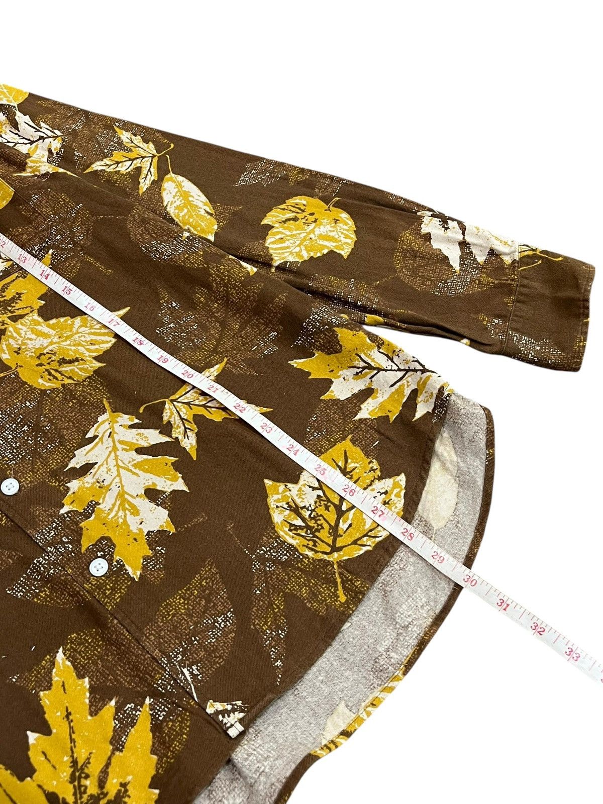 GU × Vintage GU Japan Leaf Motif Shirt Size US L / EU 52-54 / 3 - 5 Thumbnail