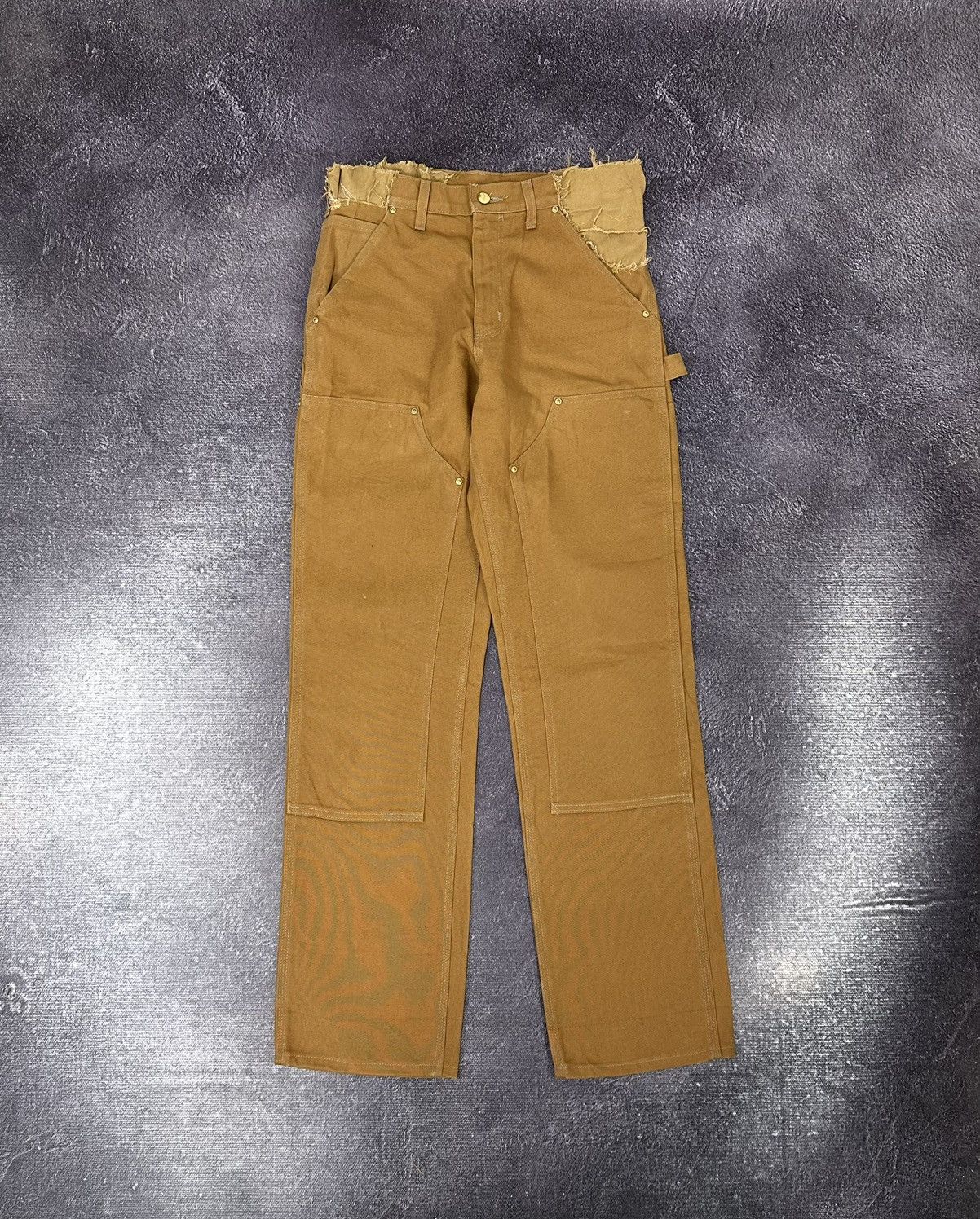 image of 90's Carhartt Double Knee Faded Tan Baggy Work Pants, Men's (Size 30)