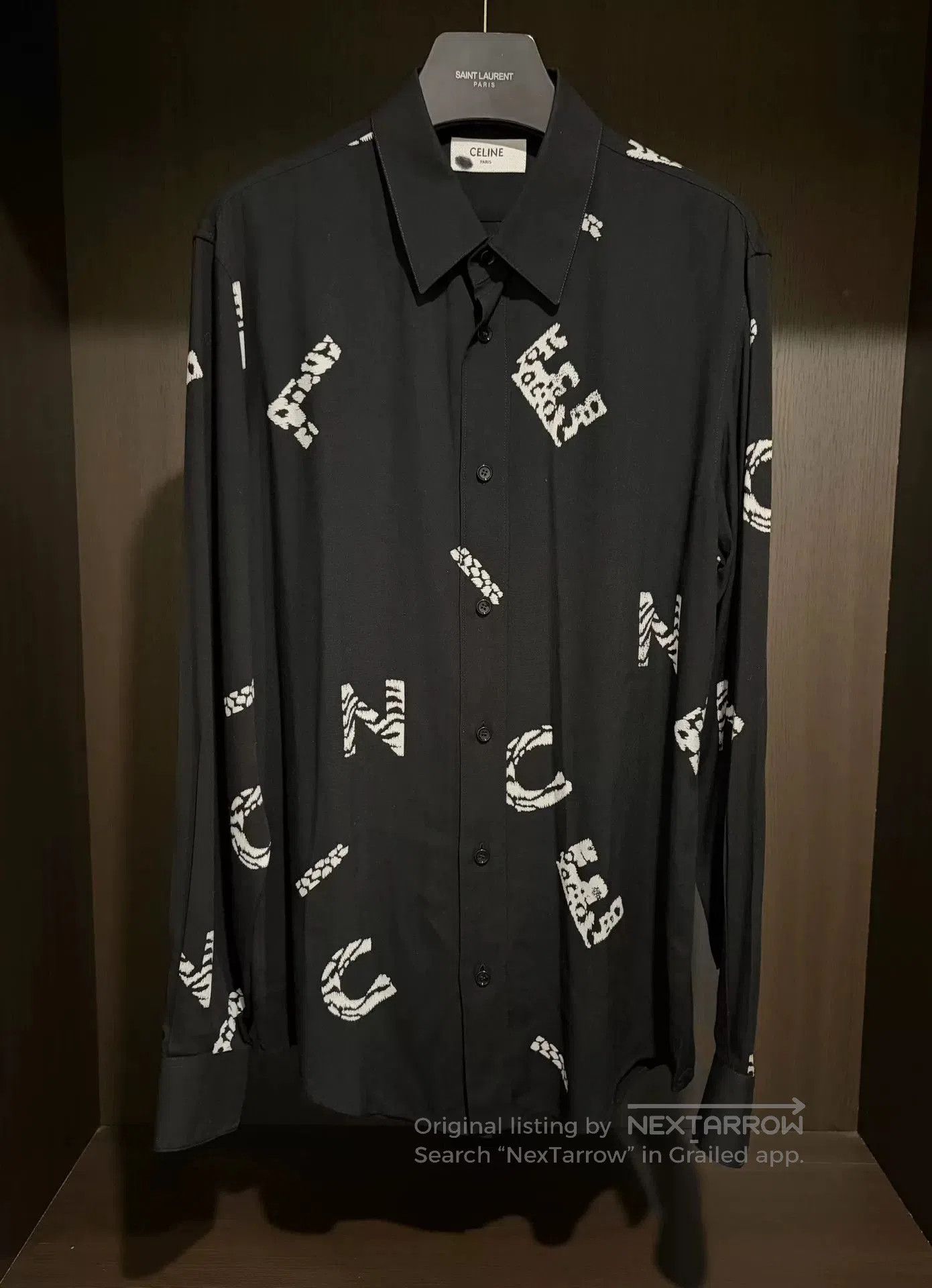 Celine Celine Men's Printed Shirt Size 37. Size US S / EU 44-46 / 1 - 1 Thumbnail