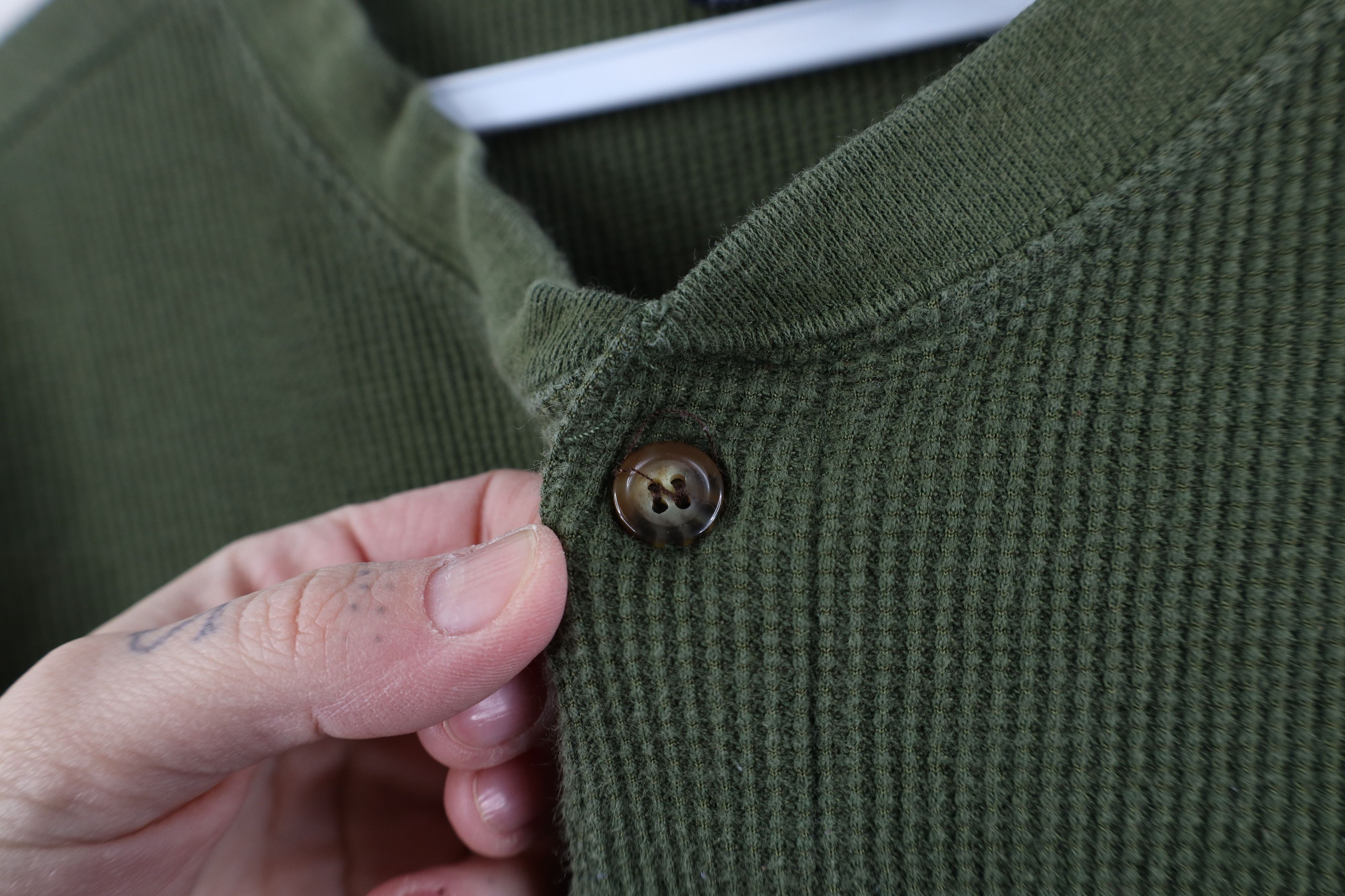 Vintage Vintage 90s Y2K Streetwear Knit Long Sleeve Henley T-Shirt Size US M / EU 48-50 / 2 - 4 Thumbnail