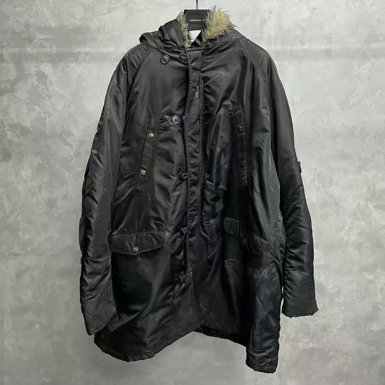 Balenciaga Balenciaga Black Solid Zip Midi Long Sleeve Coat Jacket Size US S / EU 44-46 / 1 - 1 Thumbnail