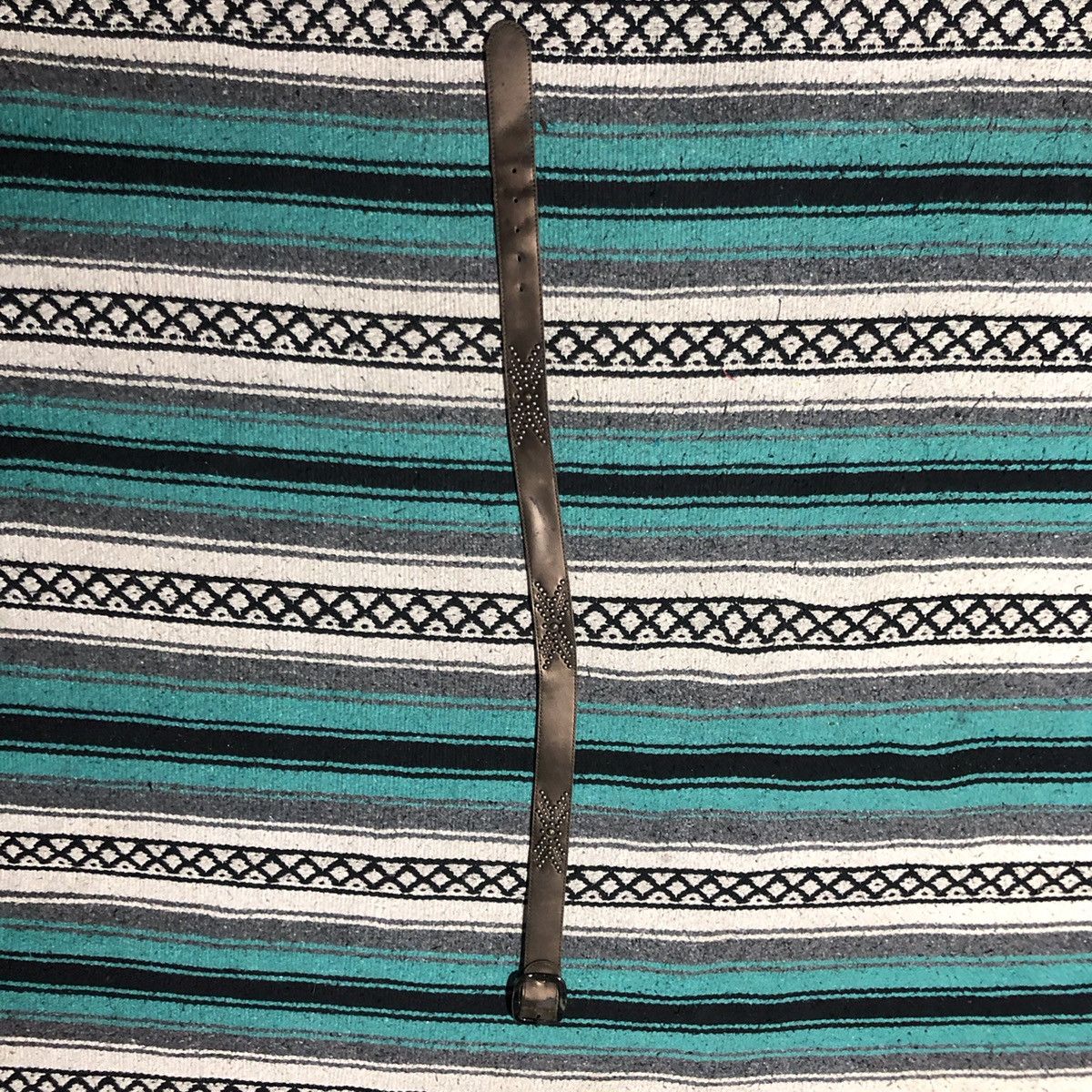 If Six Was Nine KMRII Style Studded Brown Belt Size 30 - 1 Thumbnail