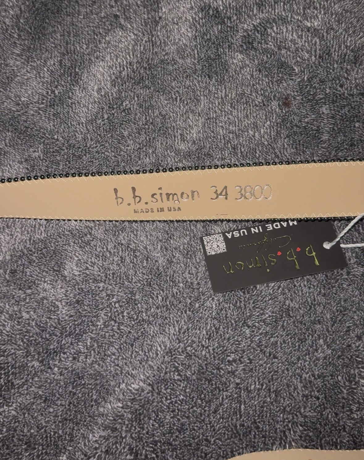 B.B. Simon Dark green Alligator skin BB Belt Size 34 - 6 Thumbnail
