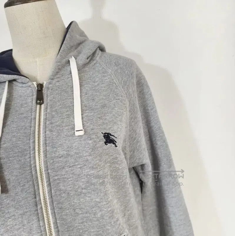 Burberry Burberry Gray Cotton Women's Long Sleeve Cardigan. Size M / US 6-8 / IT 42-44 - 2 Thumbnail