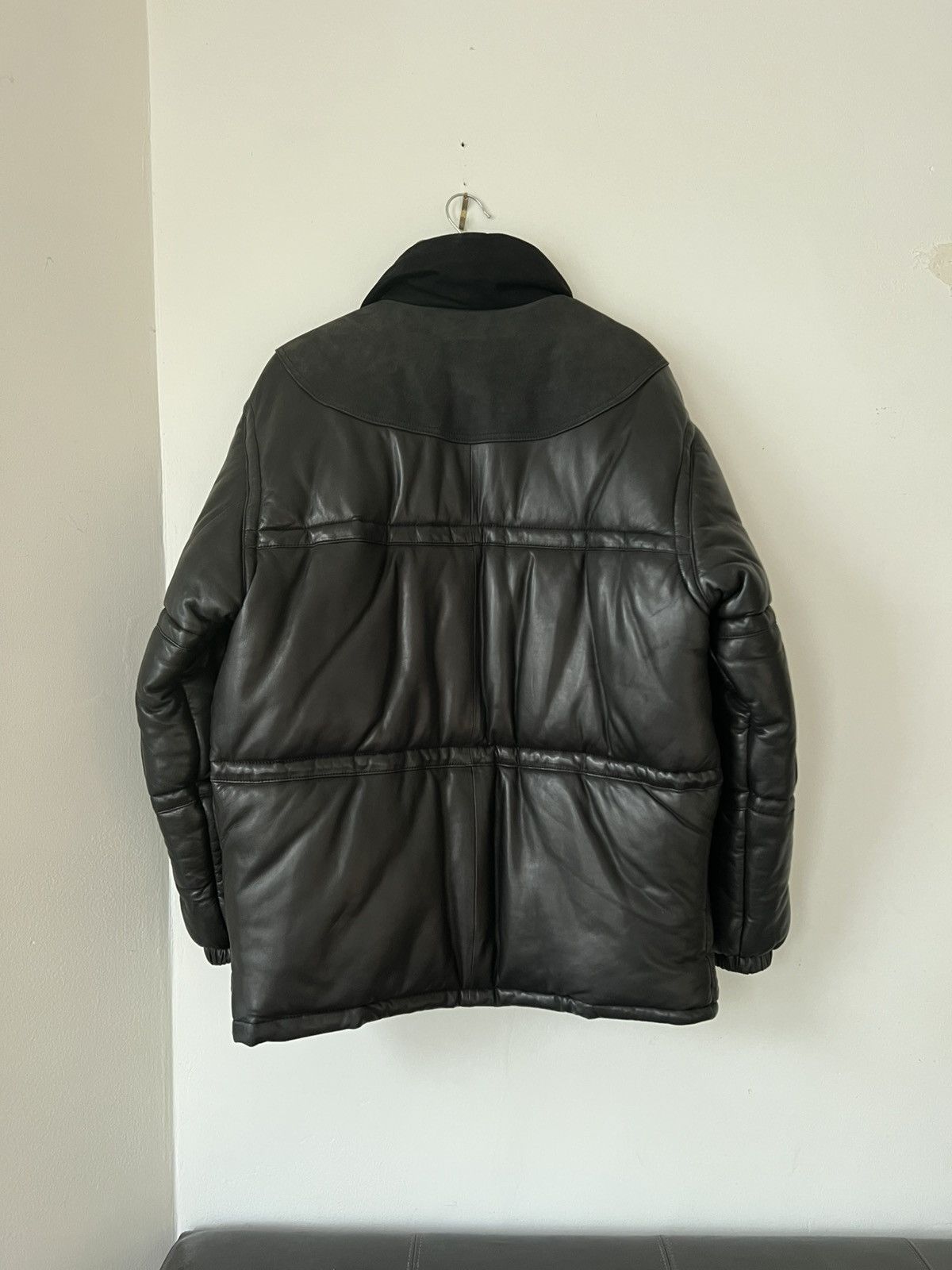 Robert Comstock Vintage Leather Puffer Coat (DEADSTOCK) Size US L / EU 52-54 / 3 - 2 Thumbnail