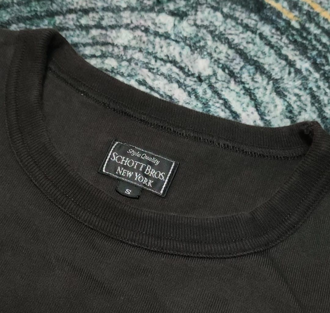 Schott Schott NYC Pocket Tee – Leather Panel Detail Size US S / EU 44-46 / 1 - 3 Thumbnail