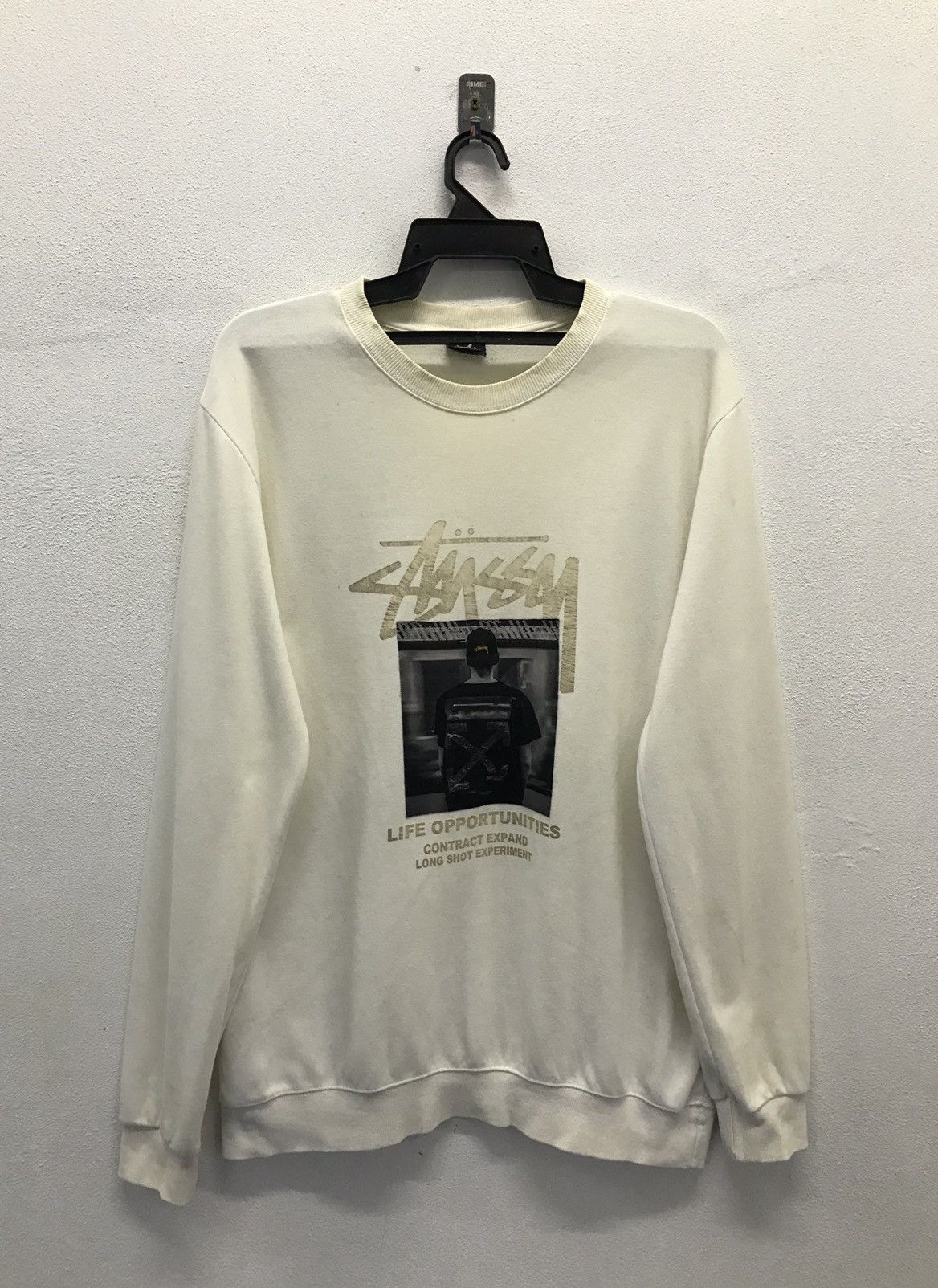 Stussy × Vintage Vintage Stussy Life Opportunities Sweatshirt Size US L / EU 52-54 / 3 - 1 Thumbnail