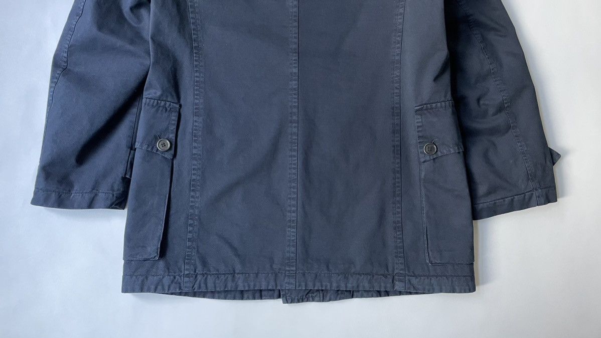 Dries Van Noten Quilted Collar Blue Utility Parka Size US L / EU 52-54 / 3 - 19 Thumbnail