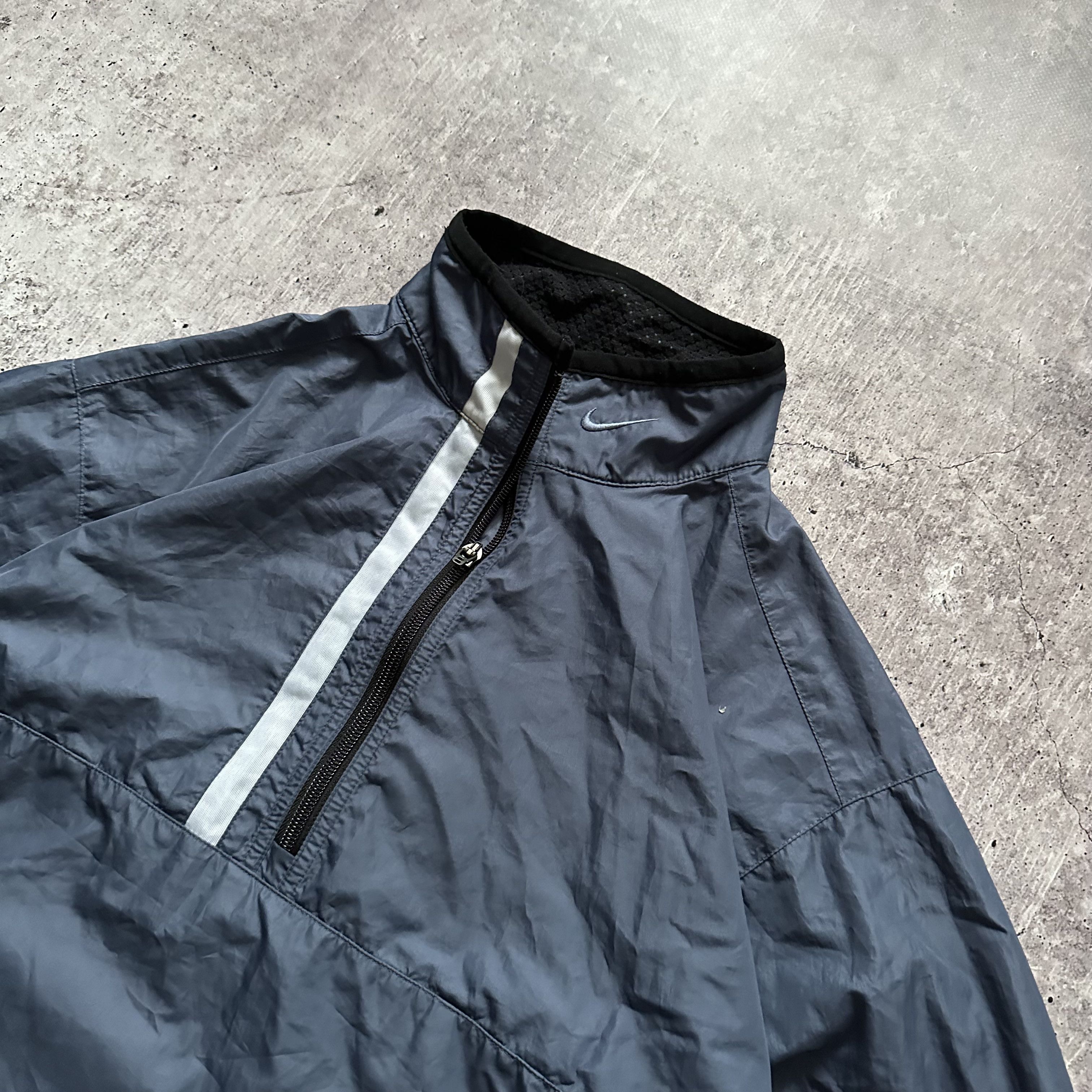 Nike × Vintage Nike Nylon y2k Vintage Drill Track Anorak Sweatshirt jacket Size US S / EU 44-46 / 1 - 5 Thumbnail