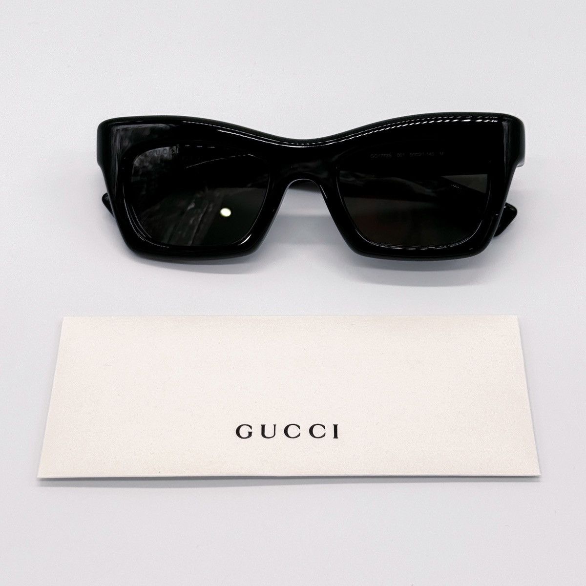 Gucci NEW GUCCI GG1773S 001 CAT EYE BLACK GREY WOMEN SUNGLASSES Size ONE SIZE - 11 Thumbnail