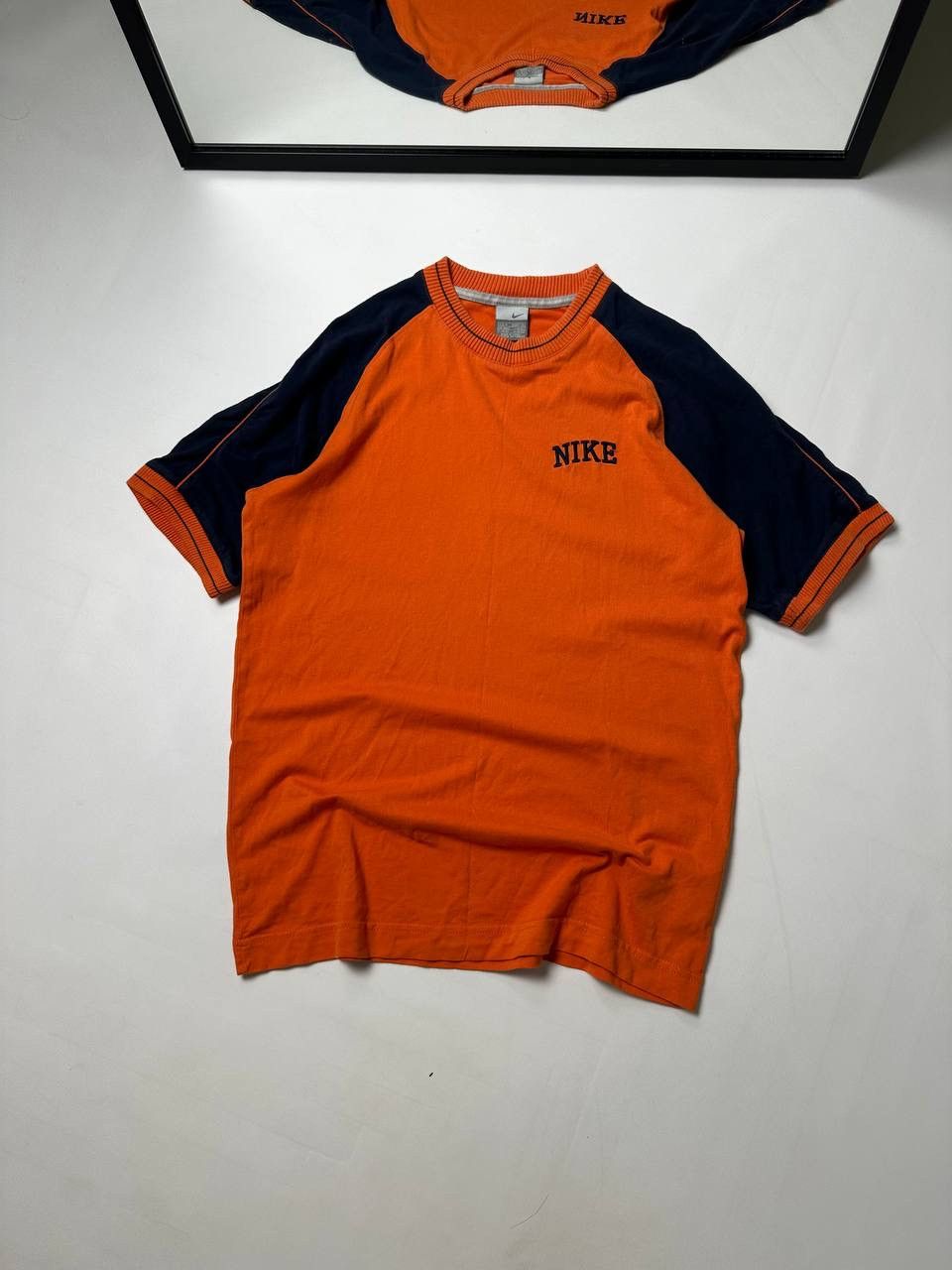 Nike Vintage Nike Orange 90s Tee Logo NIKE Size US M / EU 48-50 / 2 - 1 Thumbnail
