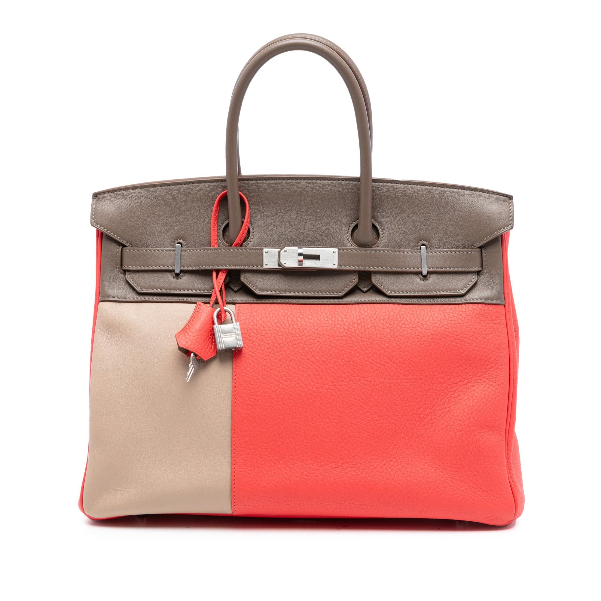 Tricolor Clemence and Swift Birkin Cascade Retourne 35