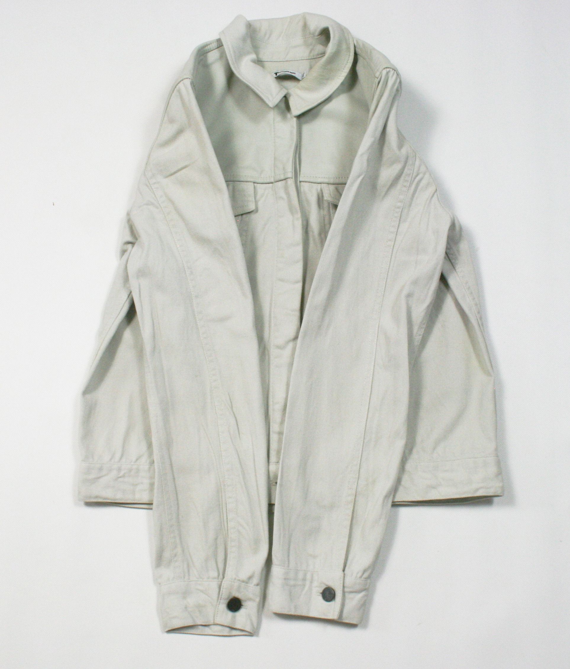 Alexander Wang Leather Shoulders Denim Jacket Size L / US 10 / IT 46 - 14 Thumbnail
