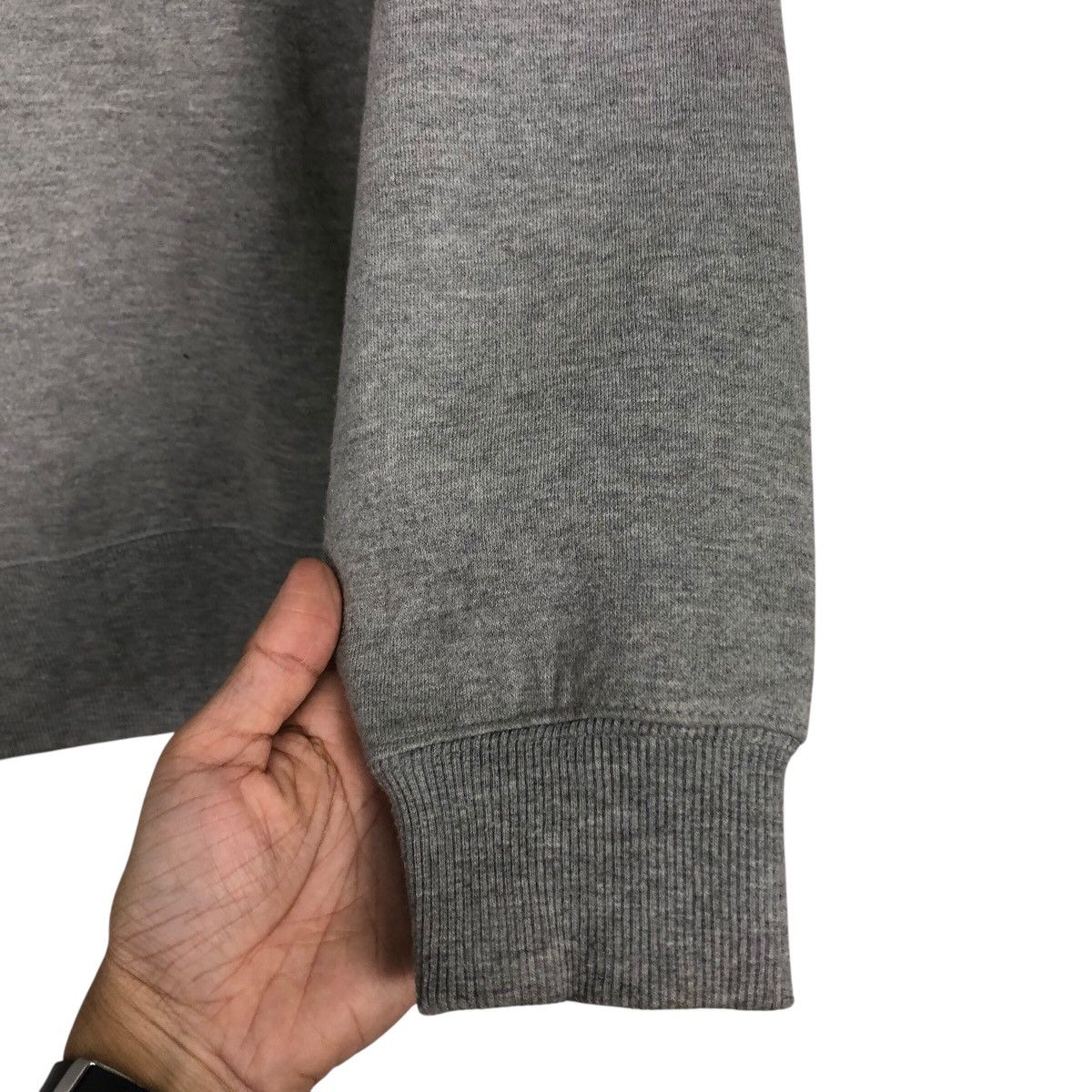 Japanese Brand 📌Vintage Sweatshirt Rich Grey New Balance Big Logo Size US L / EU 52-54 / 3 - 12 Thumbnail