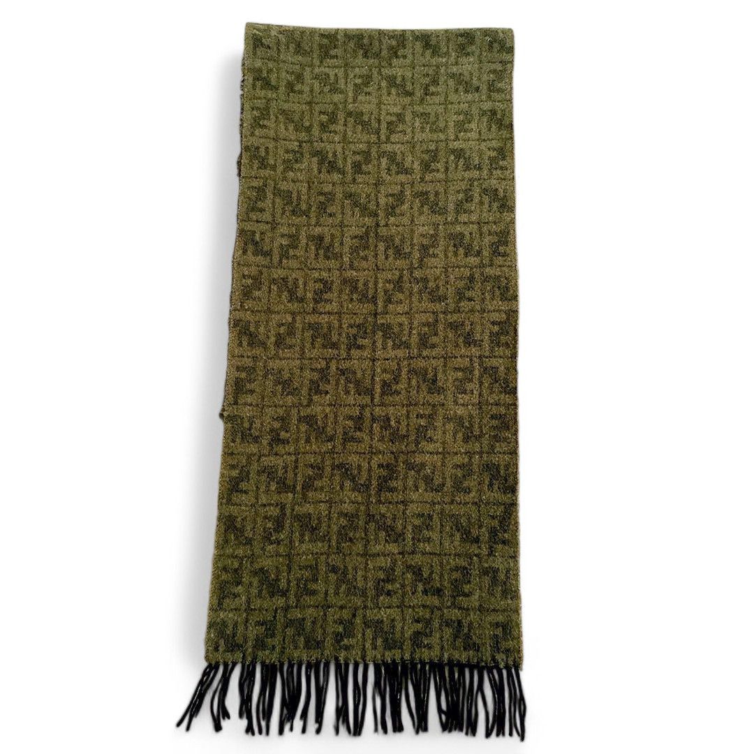 Fendi Fendi - Scarf Monogram Brown Vintage Canvas FF Zucca Size ONE SIZE - 6 Thumbnail