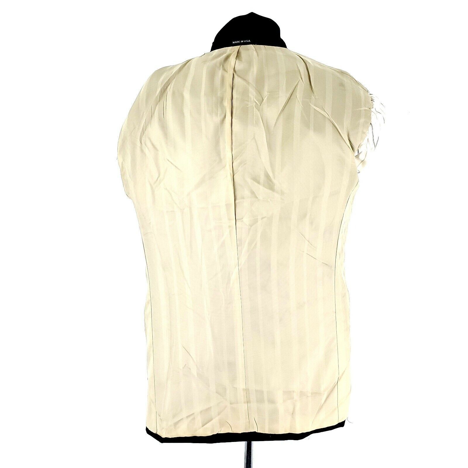 Ralph Lauren Chaps Ralph Lauren Wool 4 Button Tuxedo Jacket 40R Black Size 40R - 10 Thumbnail