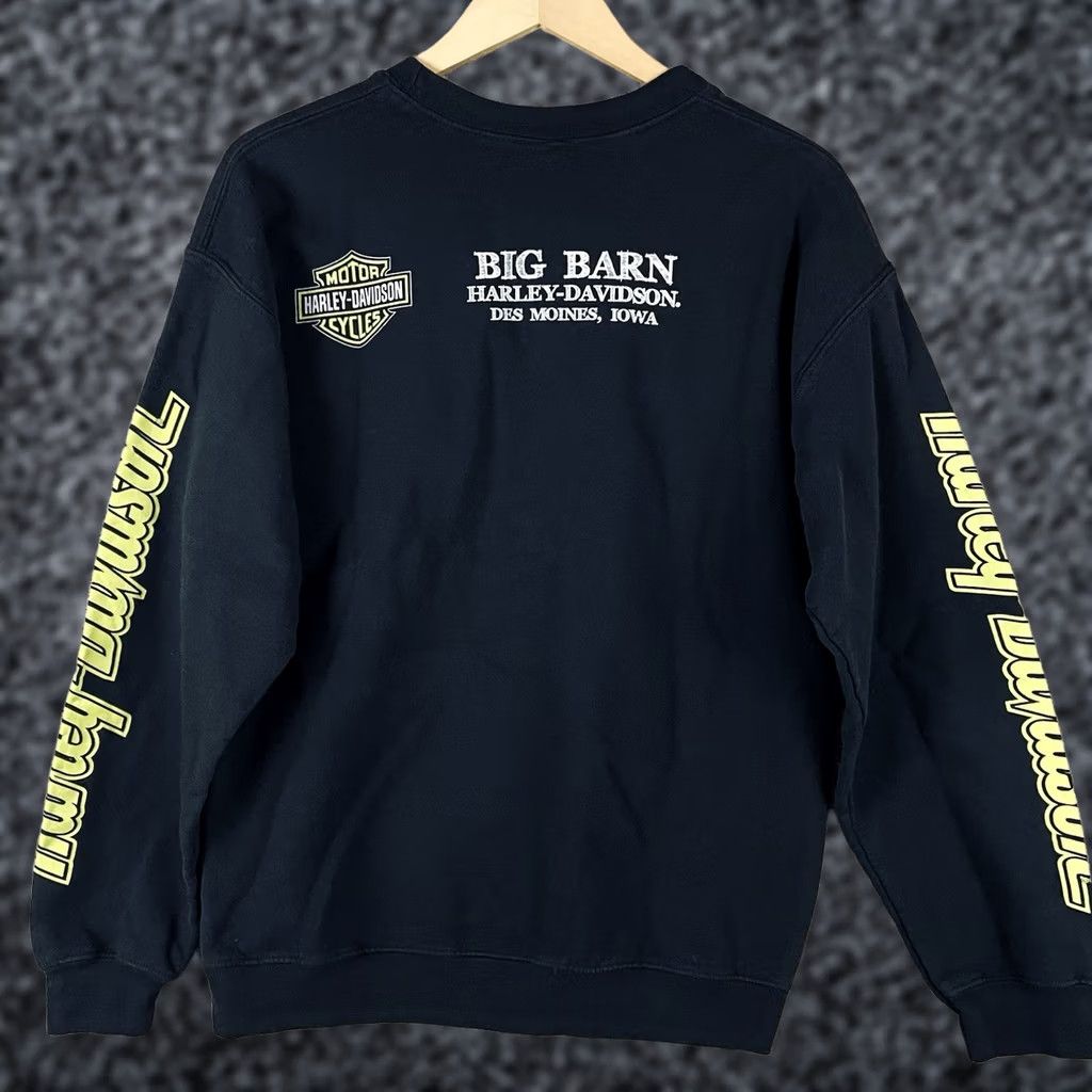Harley Davidson Harley-Davidson Sweatshirt L Black Crew Neck Biker Graphic Print Pullover Men Regular Crewneck Size US L / EU 52-54 / 3 - 1 Thumbnail