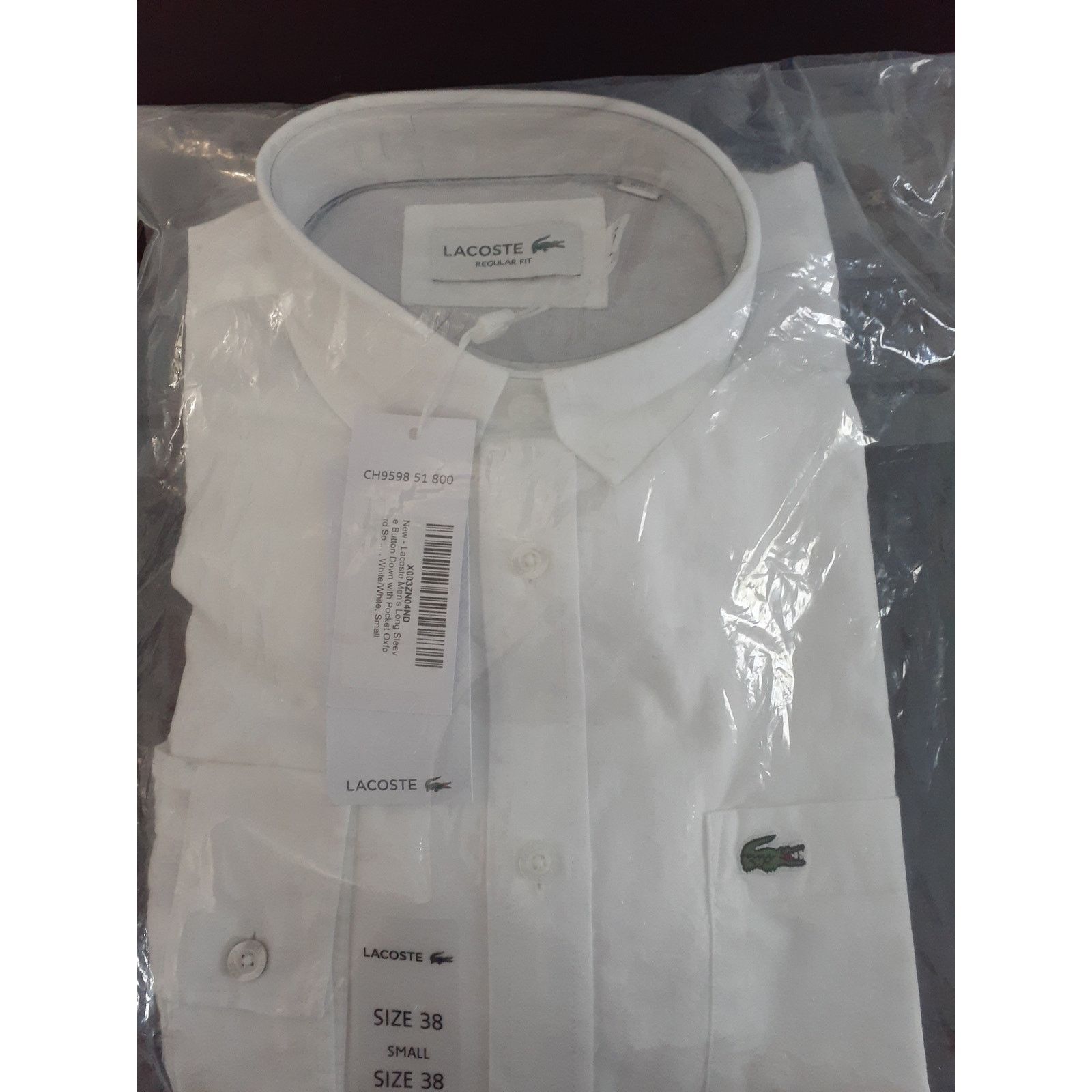 Lacoste Lacoste Men's Long Sleeve Oxford Shirt Regular Fit Shirt S Size US S / EU 44-46 / 1 - 1 Preview