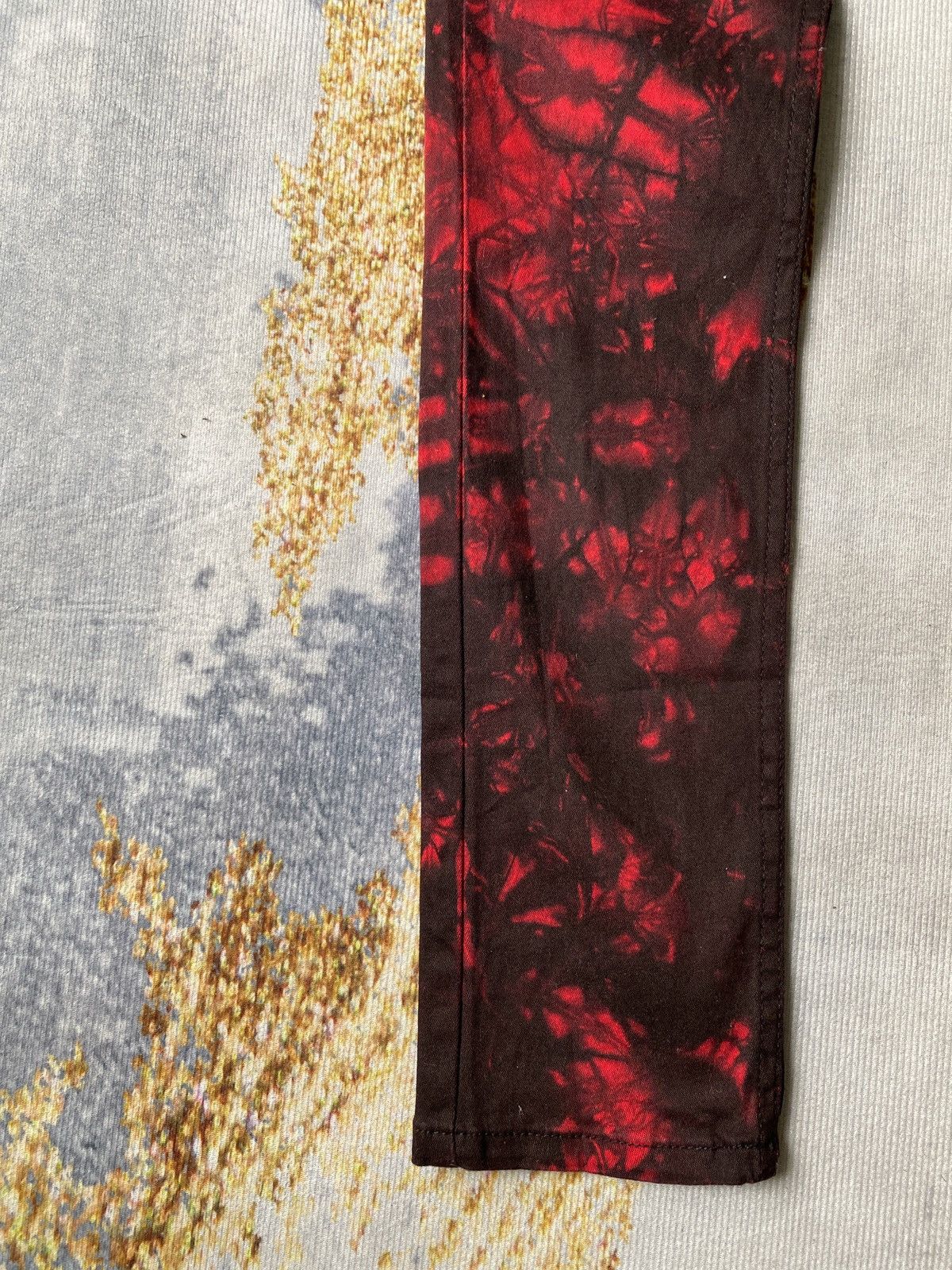 Japanese Brand K.U.I Tye Dye Skinny Fit Stretch Material Pant Size US 28 / EU 44 - 6 Thumbnail
