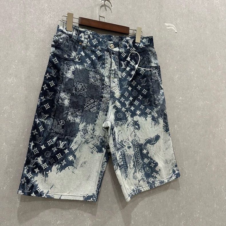 Louis Vuitton Louis Vuitton Cashew denim shorts 2505-Nextarrow Size US 29 - 3 Thumbnail