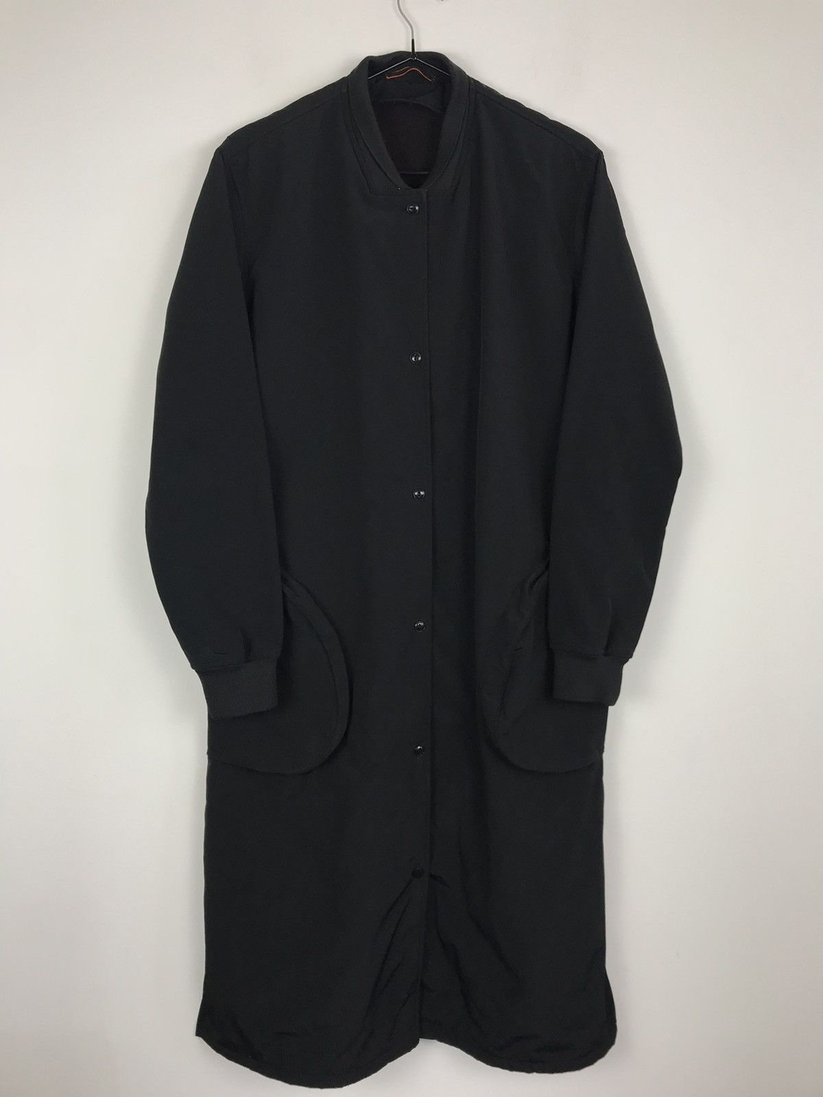 image of Adidas x Y 3 Y-3 Yohji Yamamoto Nylon Trench Coat Jacket in Black, Women's (Size Large)