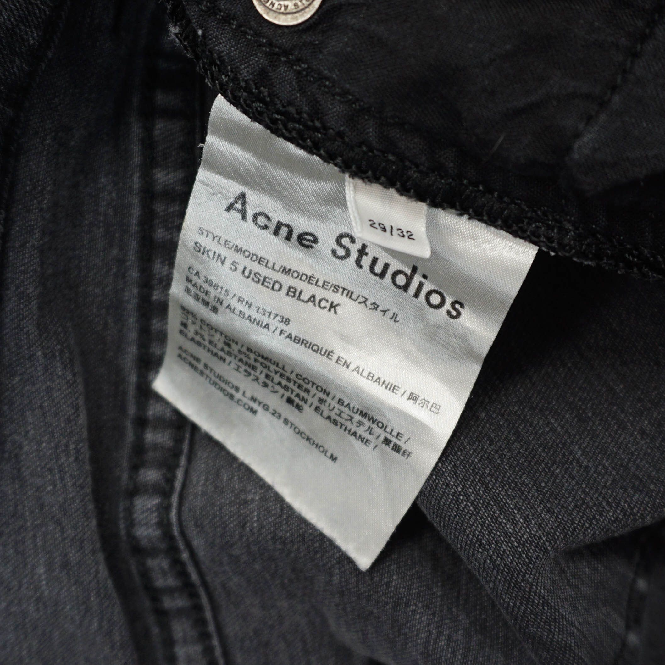 Acne Studios Acne Studios Skin 5 Slim Jeans Size 29" - 3 Thumbnail