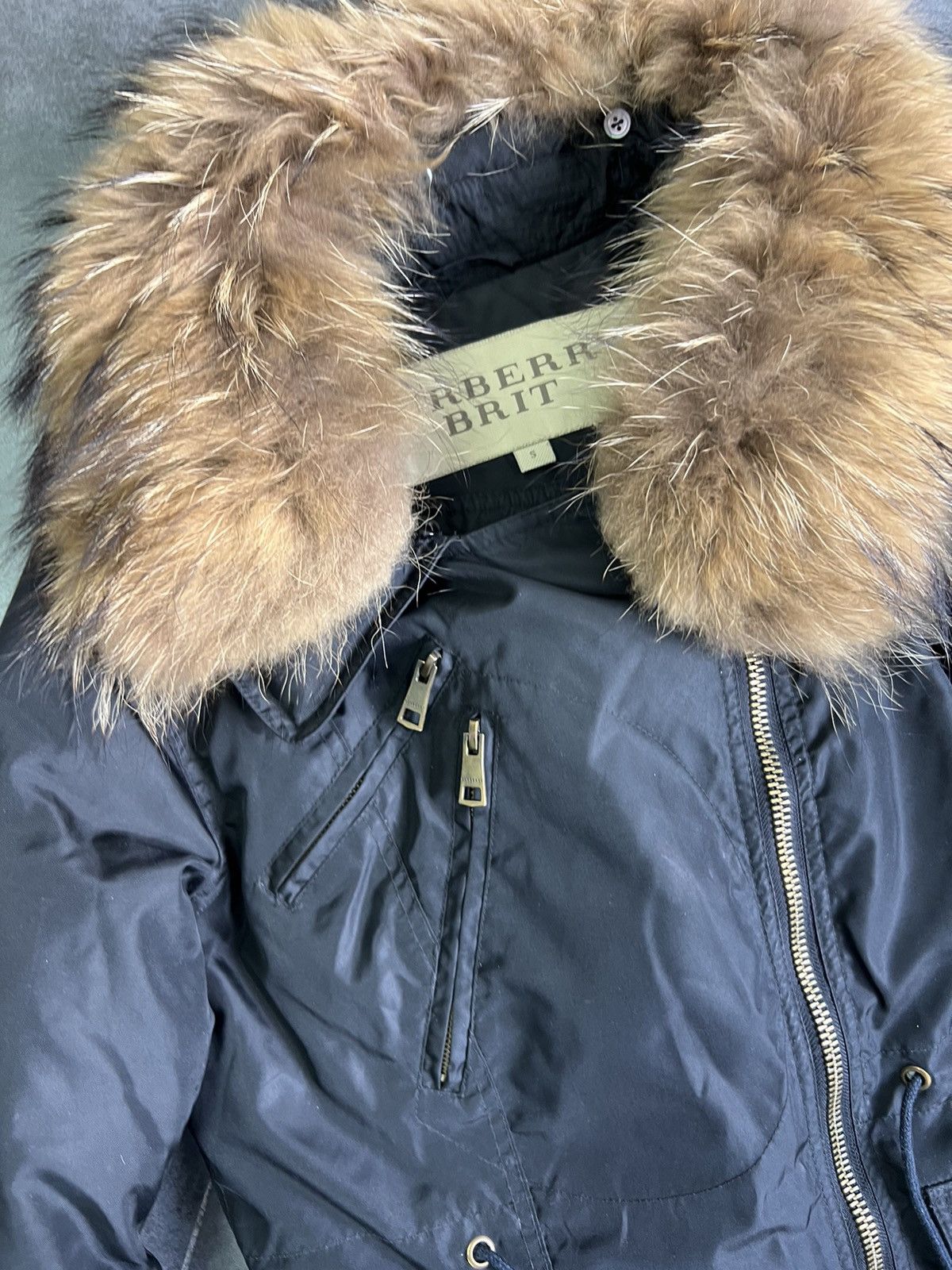 Burberry × Vintage Burberry Brit Women’s down jacket fur Size S / US 4 / IT 40 - 5 Thumbnail