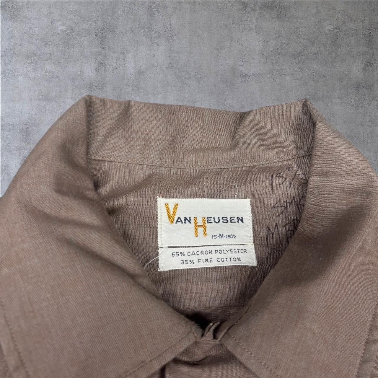 Van Heusen × Vintage 1960s 1970s Vintage Brown Button Up Shirt Size US M / EU 48-50 / 2 - 3 Thumbnail