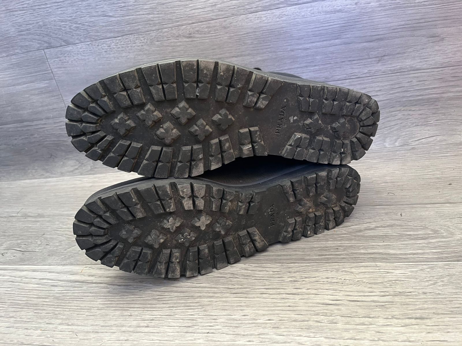 Prada Prada Hi Top Sneakers Rubber Toe Shoes Sz 6 UK Size US 7 / EU 40 - 7 Thumbnail
