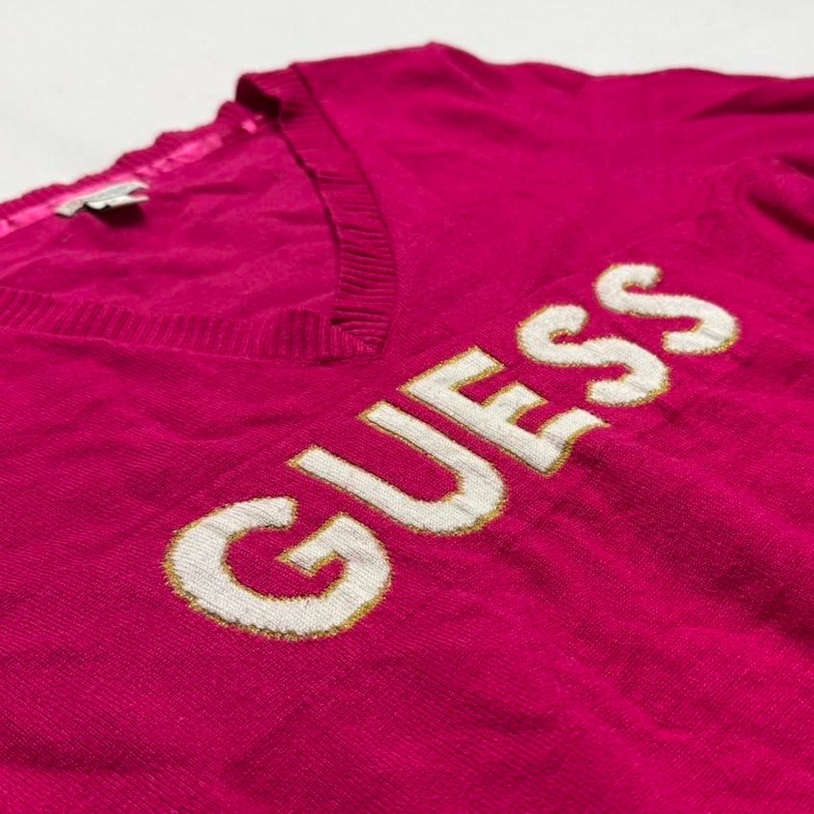 Guess Guess Embroidered Logo Y2K Twee 2000s long sleeve size small Size S / US 4 / IT 40 - 3 Thumbnail