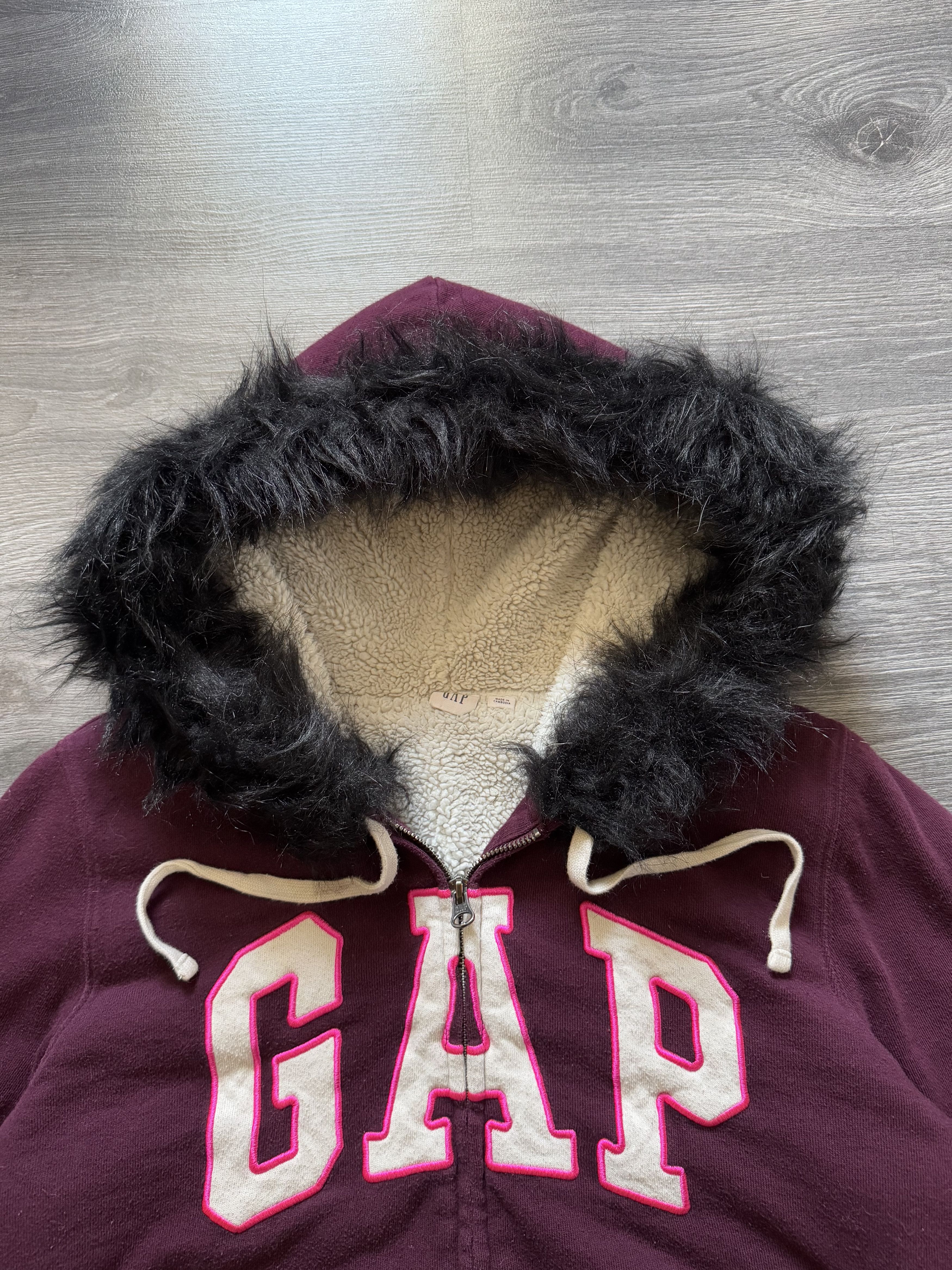 Gap GAP Zip Fur Hoodie Sherpa ifsixwasnine lgb style Size M / US 6-8 / IT 42-44 - 2 Thumbnail