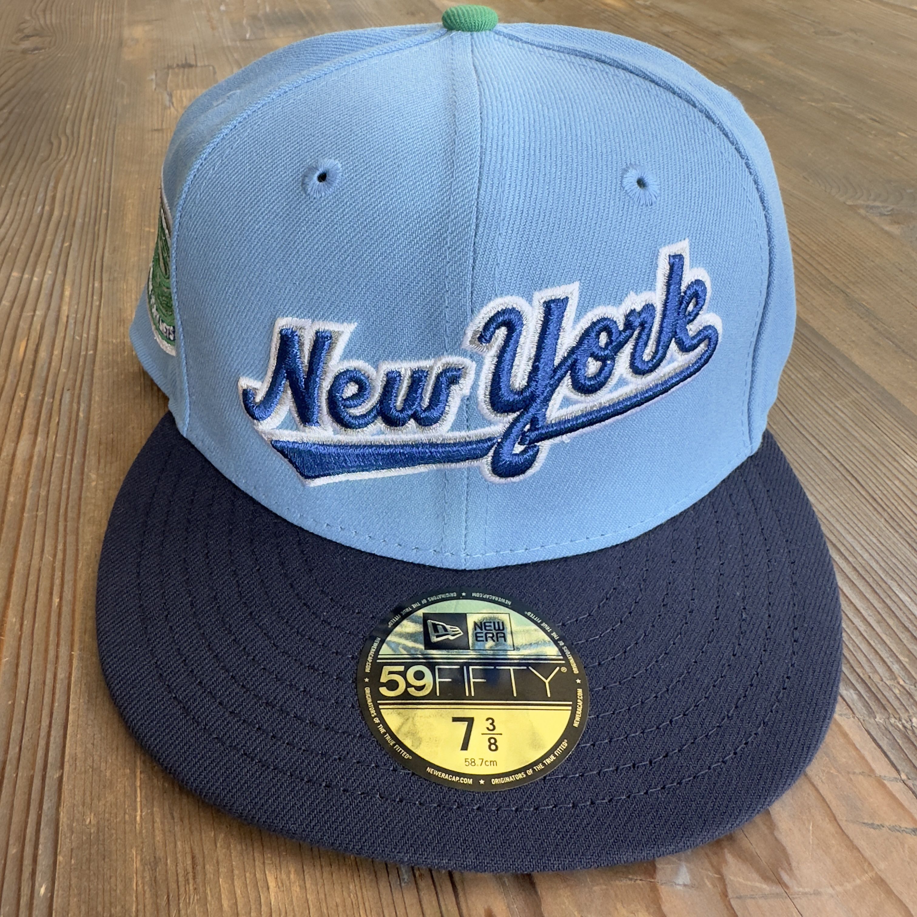 New era pillbox NY cap 7 3／8 VTG New York Yankees New Era pro model 7 1/8 fitted Pillbox