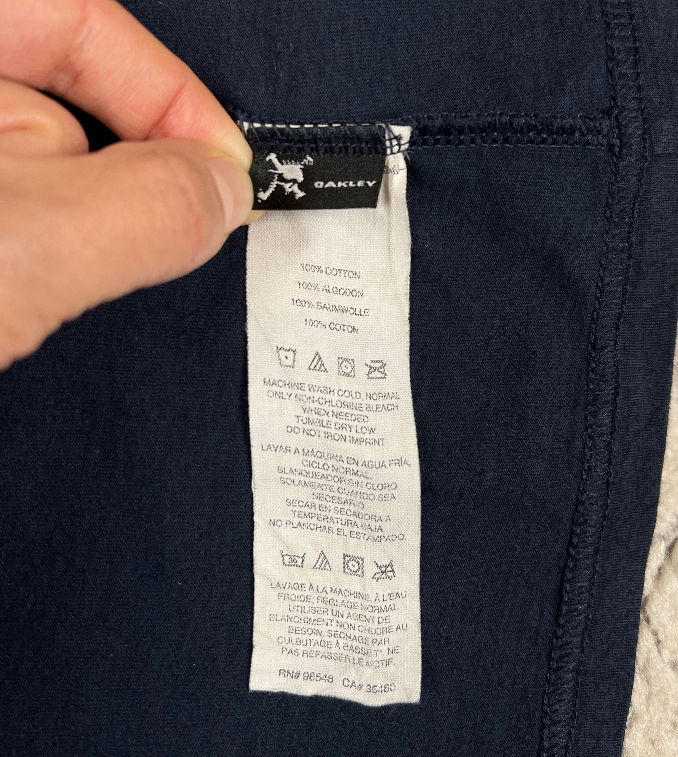 Oakley Oakley T-Shirt Tee Regular Fit Embroidered "O" Logo Navy Size US M / EU 48-50 / 2 - 9 Thumbnail