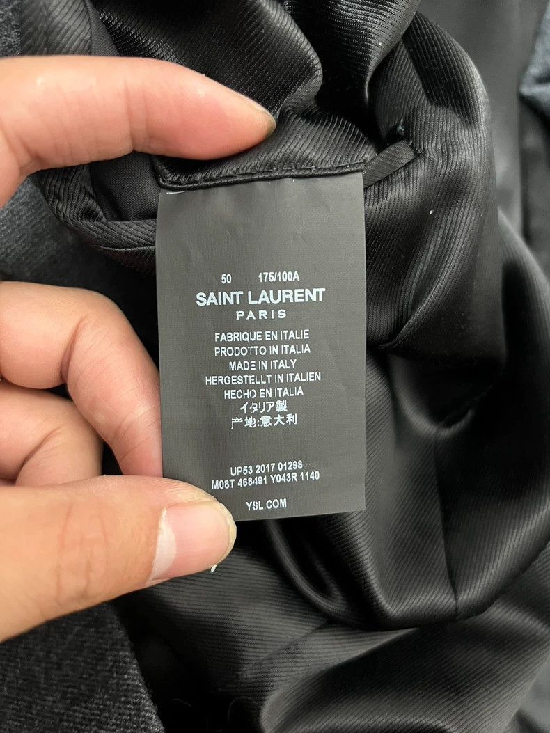 Saint Laurent Paris Saint Laurent Paris Black wool coat-2506 Size US M / EU 48-50 / 2 - 4 Thumbnail