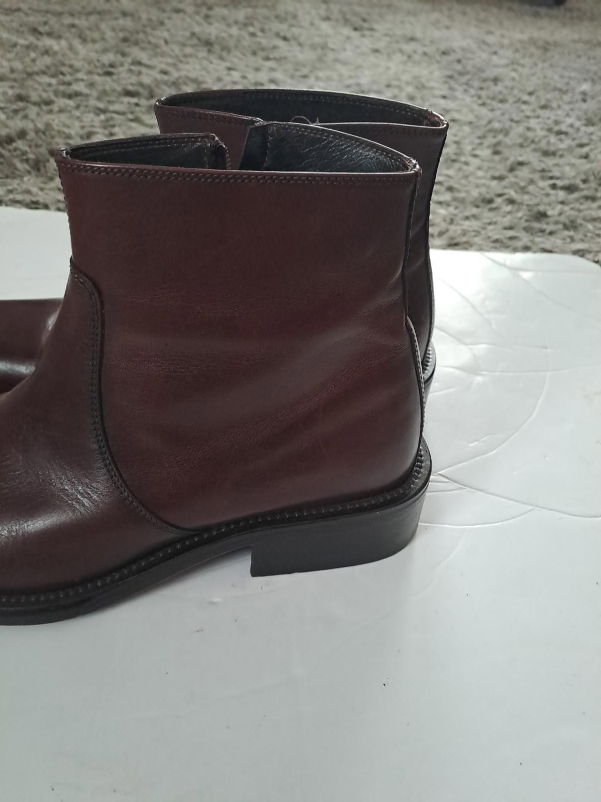 Kenneth Cole Kenneth Cole Derby Boots Size UK 9.5 Oxblood Leather Italy Size US 10.5 / EU 43-44 - 2 Thumbnail