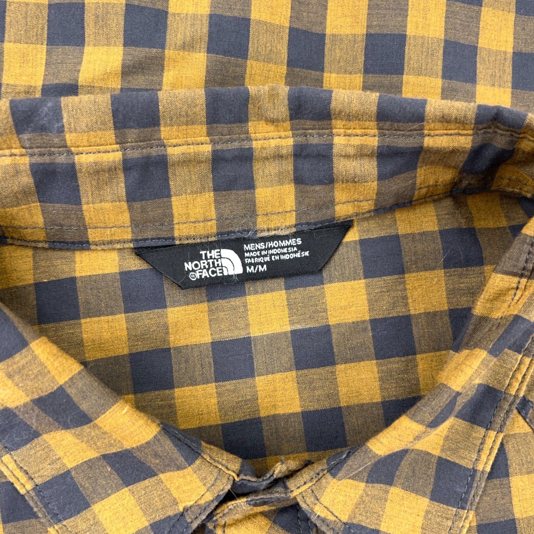 The North Face The North Face Shirt Men Medium Orange Gray Plaid Snap Button Up Hiking Camp Size US M / EU 48-50 / 2 - 3 Thumbnail
