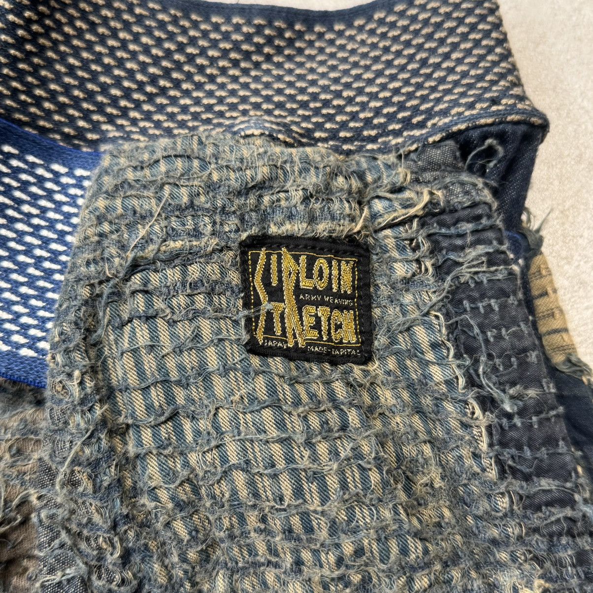 Kapital × Kapital Kountry Kapital Boro Crash Sirloin Old Man and the Sea Denim Shorts Size US 34 / EU 50 - 3 Thumbnail