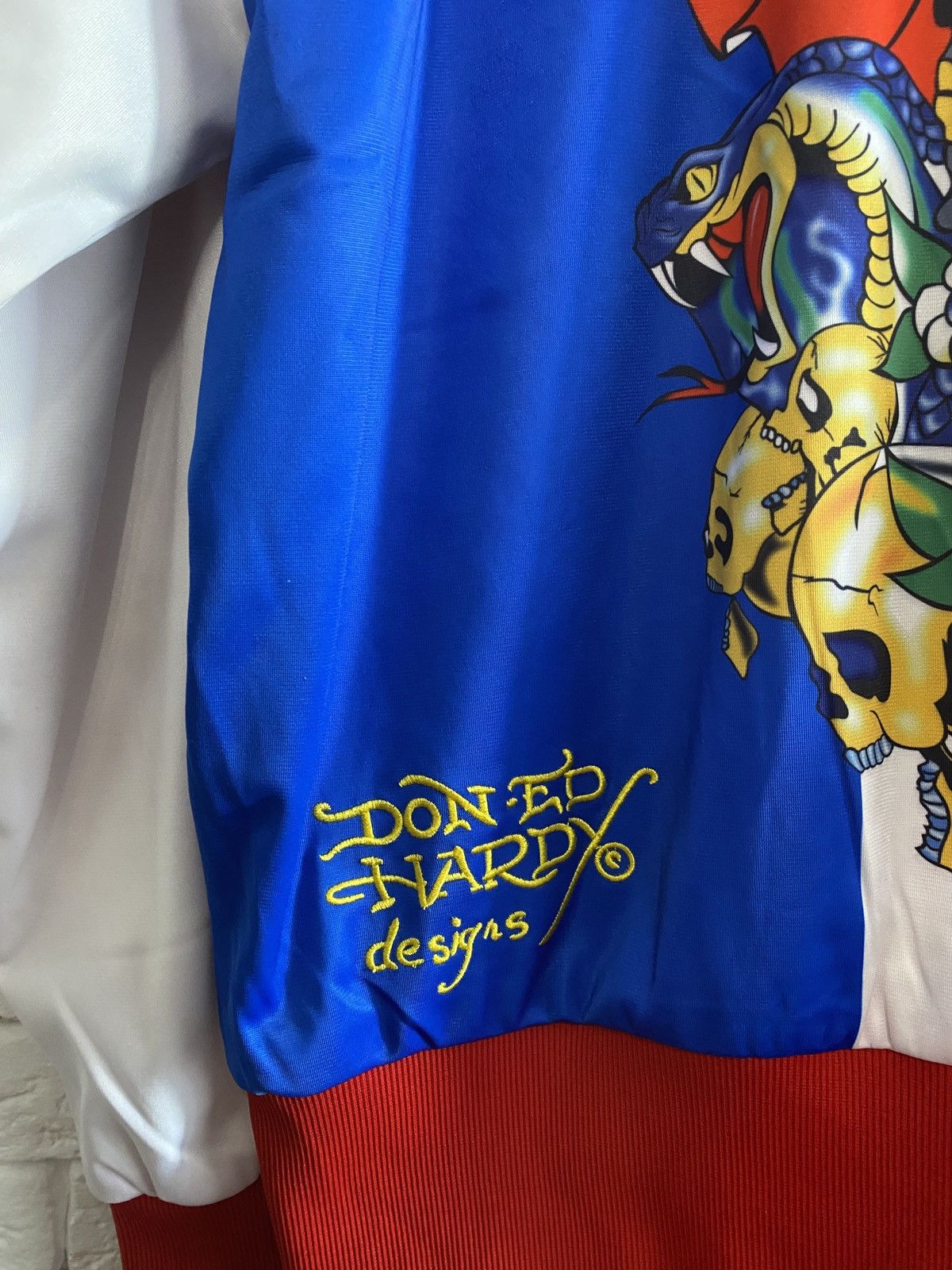 Ed Hardy × Japanese Brand × Vintage Vintage Ed Hardy By Christian Audigier Y2K Track Jacket Size US XL / EU 56 / 4 - 10 Thumbnail