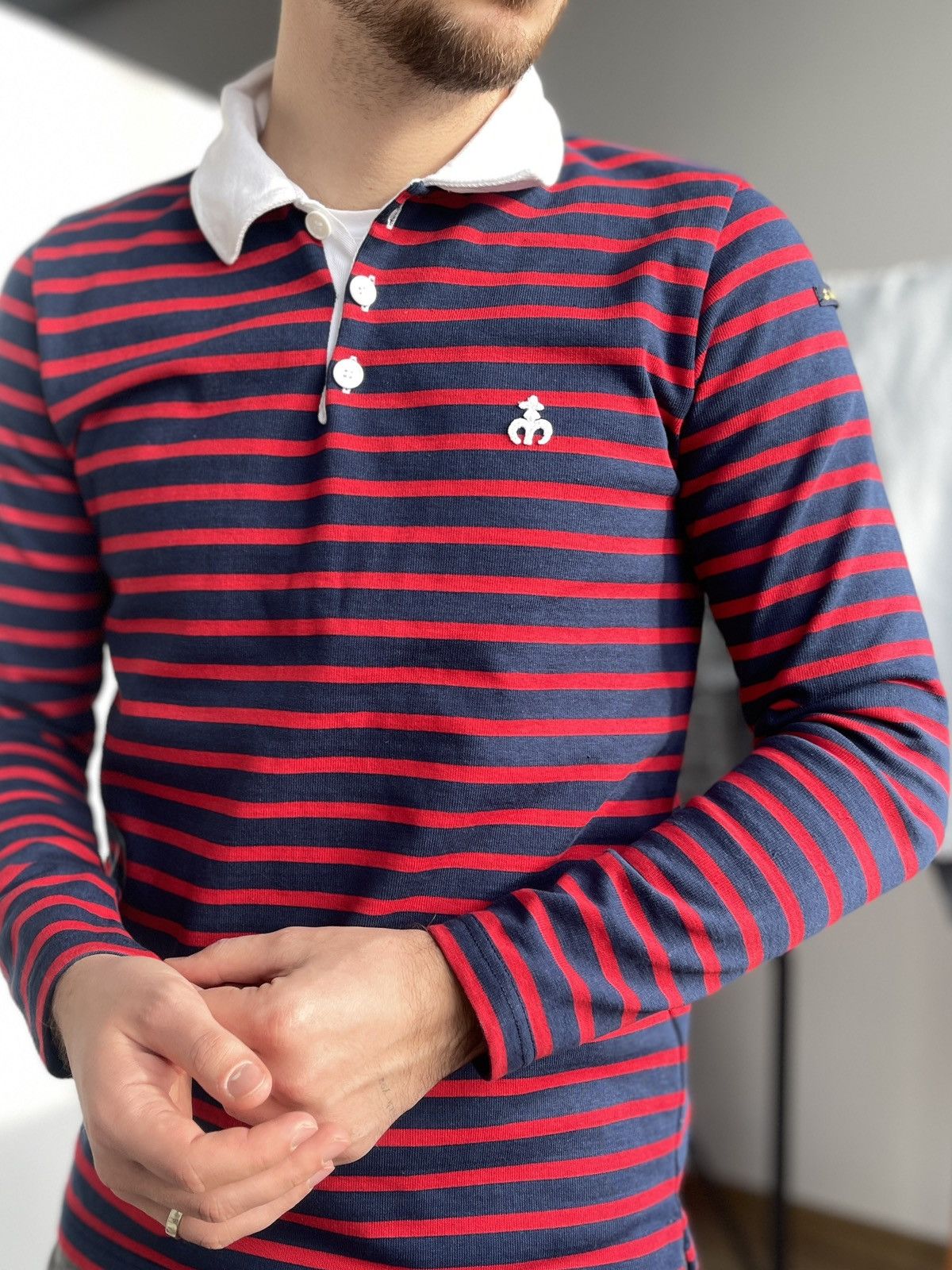 Other Le Minor Cotton Rugby Shirts Size 2/S Made in France Size US S / EU 44-46 / 1 - 2 Thumbnail