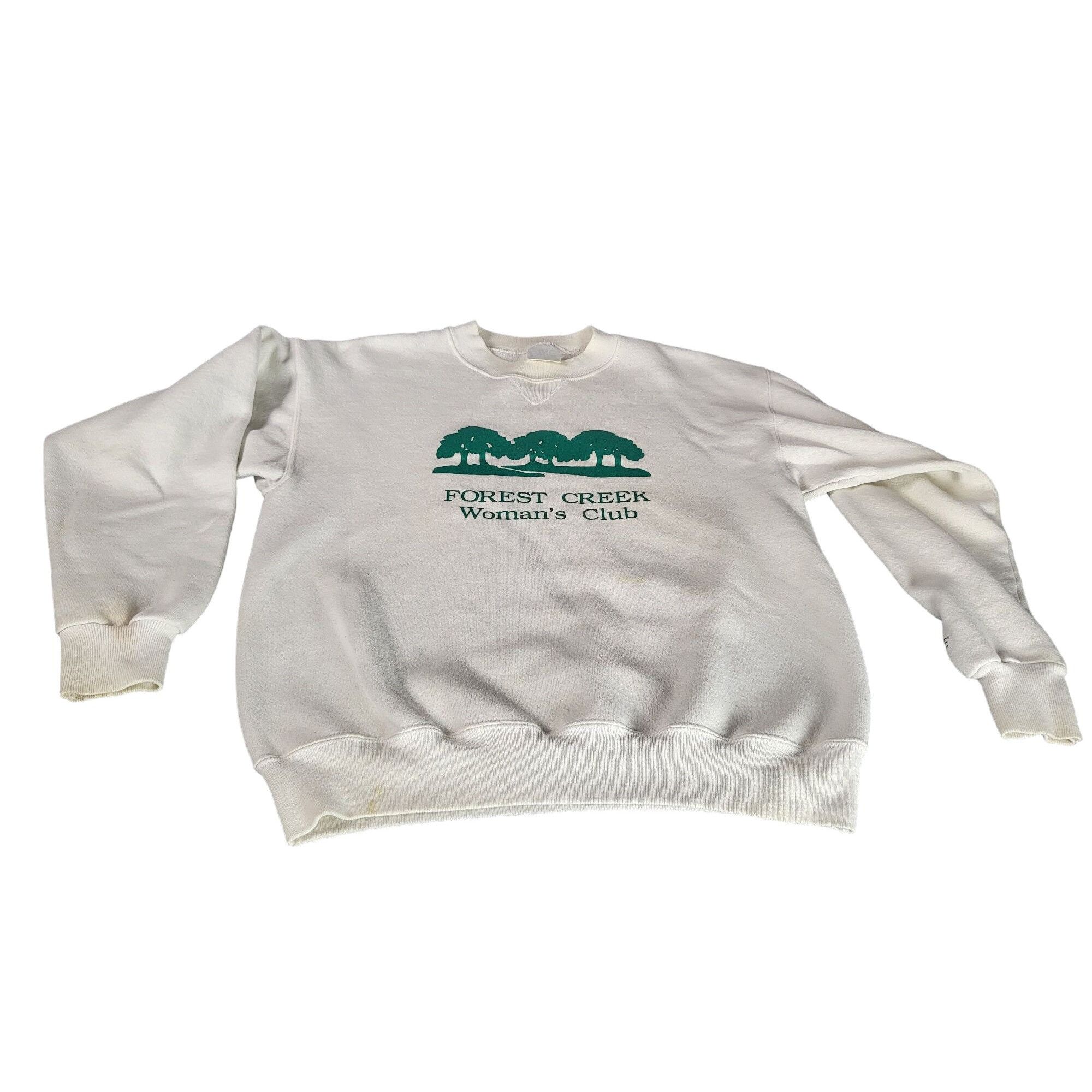 Vintage Vintage Forest Creek Women's Club Sweatshirt Sz L Bike Graph Size L / US 10 / IT 46 - 1 Thumbnail