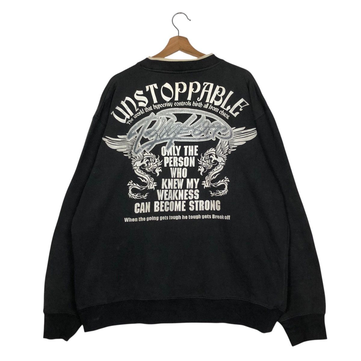 Japanese Brand 📌Vintage Sweatshirt Break Off Unstoppable Issey Miyake Size US L / EU 52-54 / 3 - 1 Thumbnail