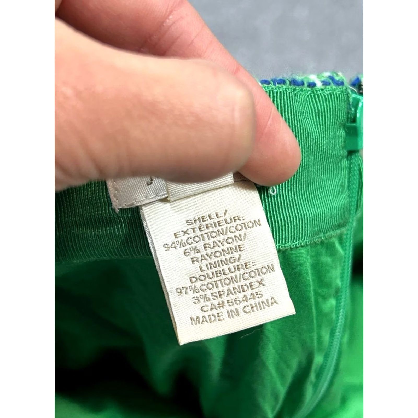J.Crew J.CREW Skirt Womens 6 Green Straight & Pencil Tweed Zip Back Back Zip Short Classic Lined Slit Casual Summer Spring Vintage No N/A Size 28" / US 6 / IT 42 - 6 Thumbnail