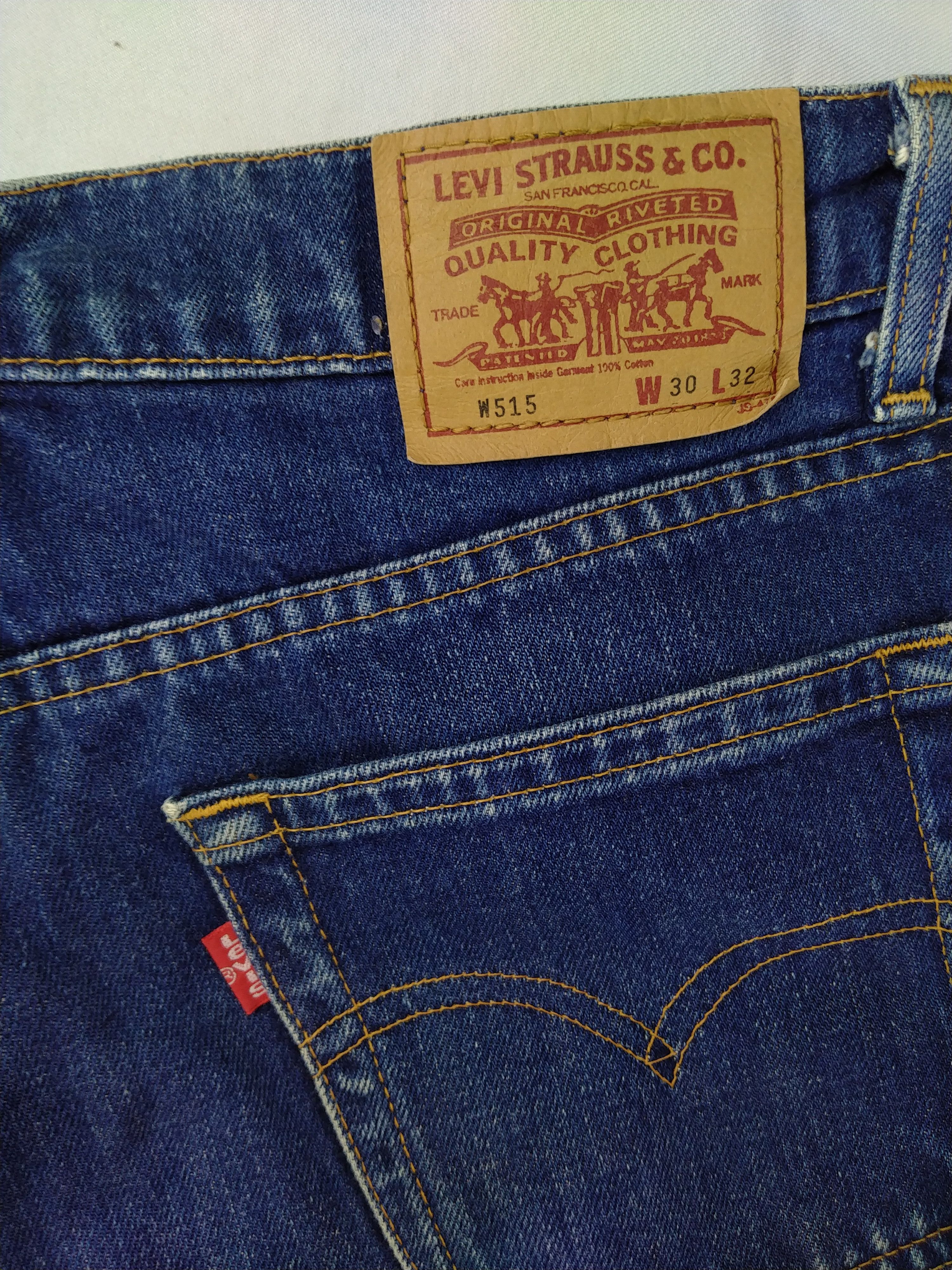 Levi's Dark Blue Vintage Levi's 515 Denim 27 x 26.5 -JN575 Size US 27 - 10 Thumbnail