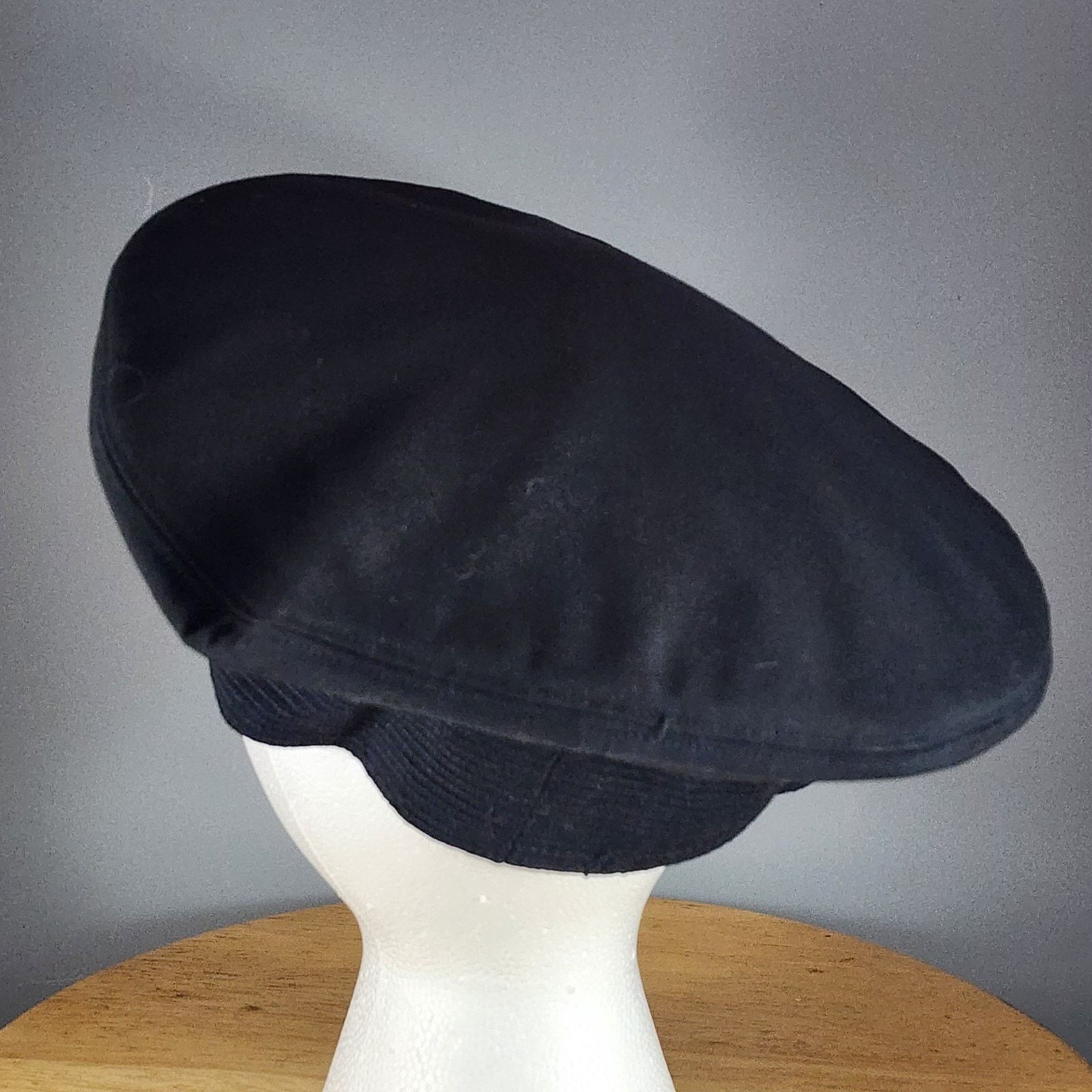 Other Art Caps Military Sailor Uniform Hat Cover 6-7/8 Black Wool Size ONE SIZE - 3 Thumbnail